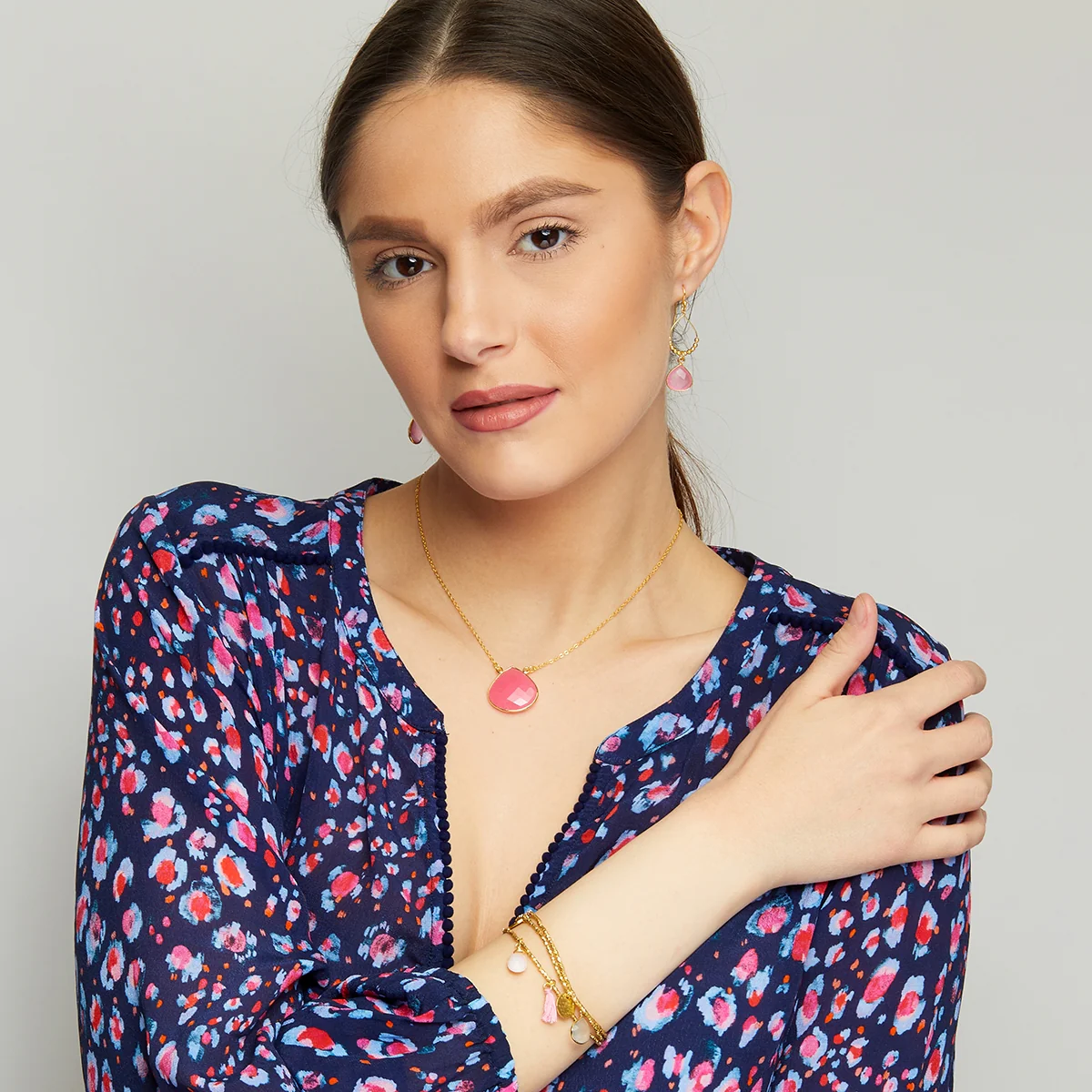 Acapulco Pink Jade Necklace - Image 2