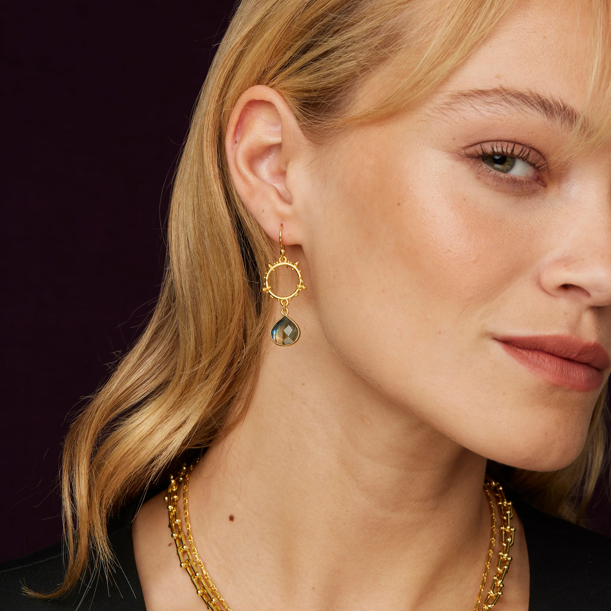 Allegra Labradorite Earrings - Image 3