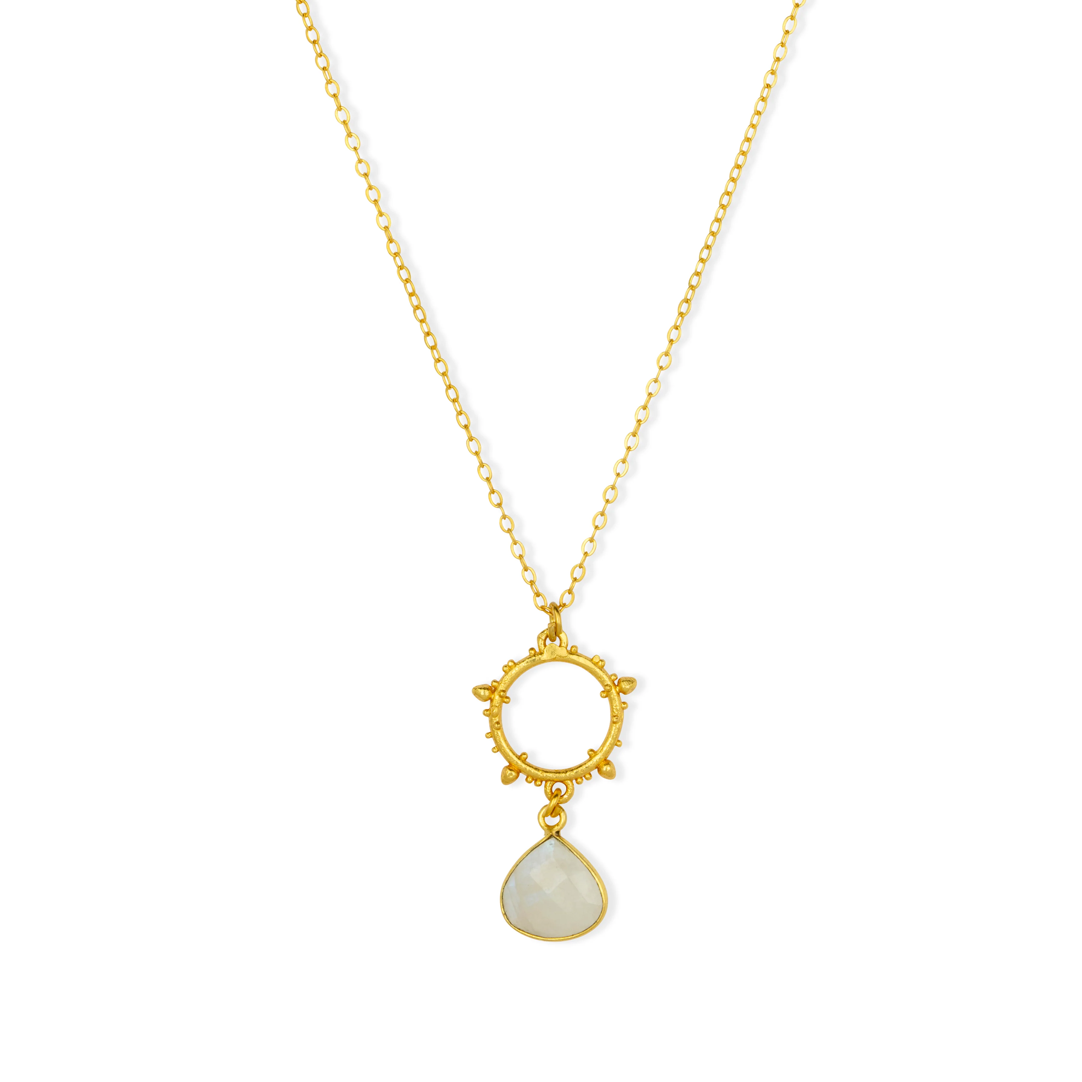 Allegra Necklace White Moonstone