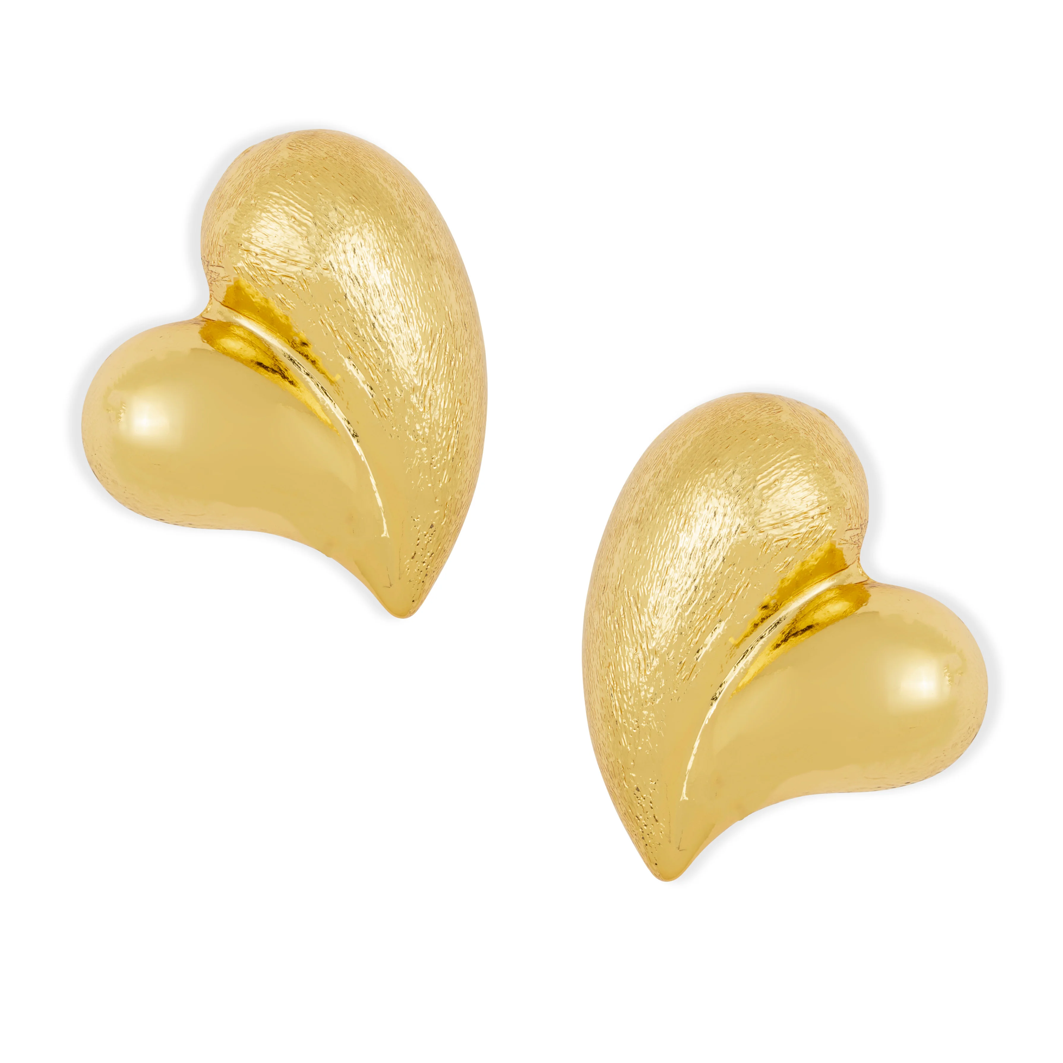 Amor Gold Heart Earrings