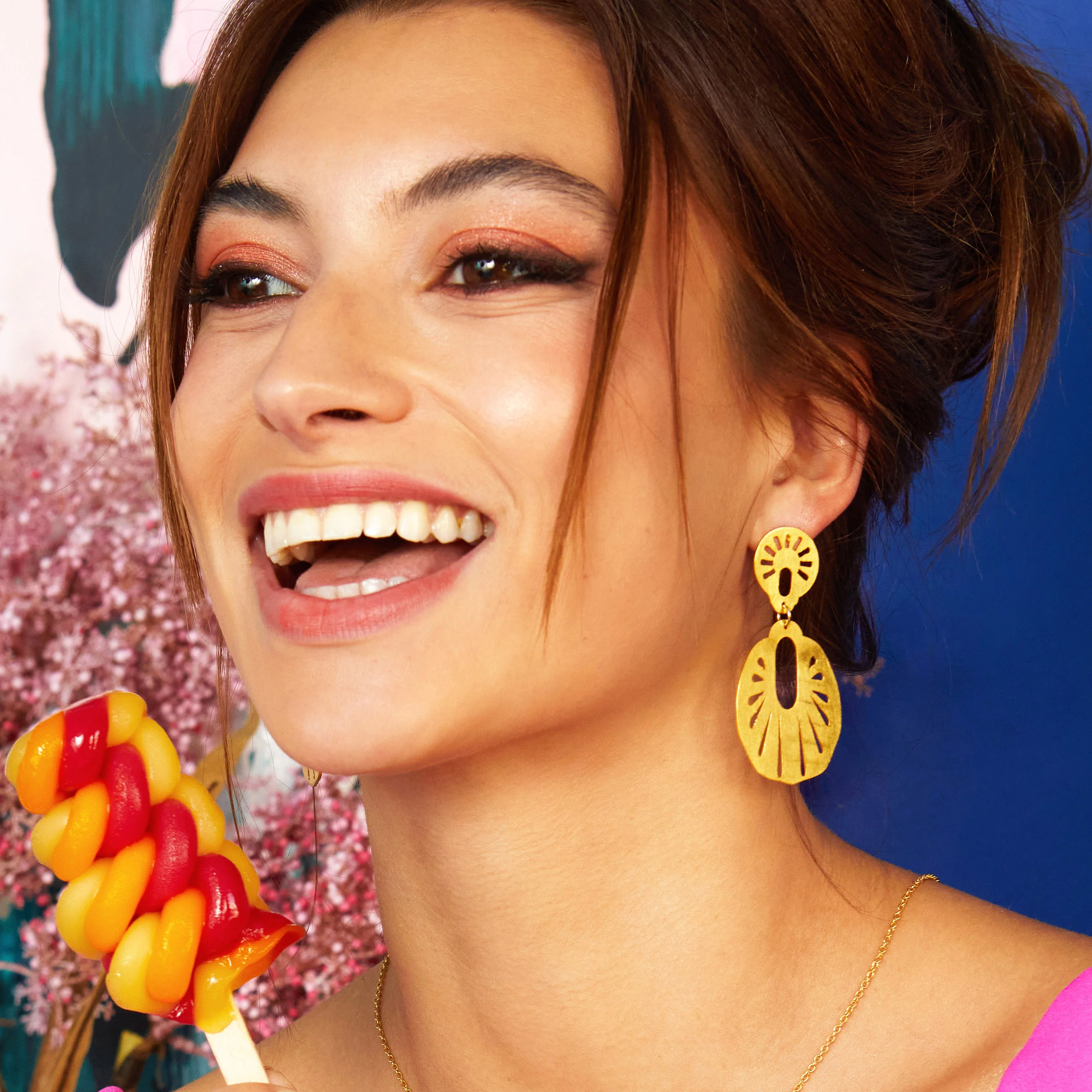 Angelina Gold Earrings - Image 2