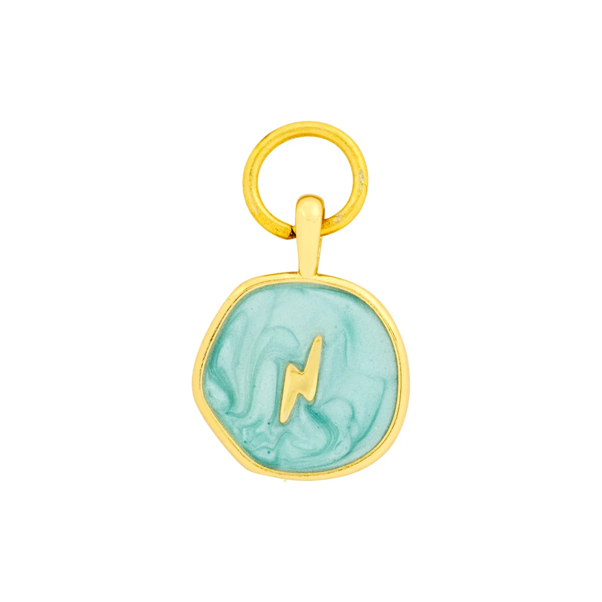 Aqua Coin Charm