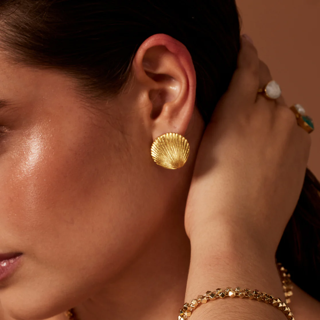 Ariel Shell Earrings - Image 3
