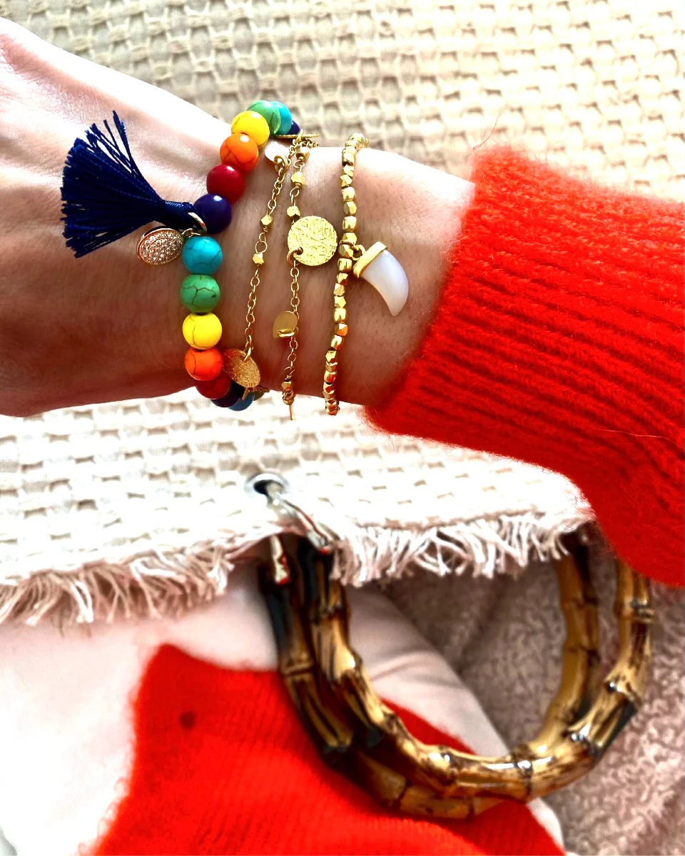 Athens Gold Coin Charm Bracelet - Image 4