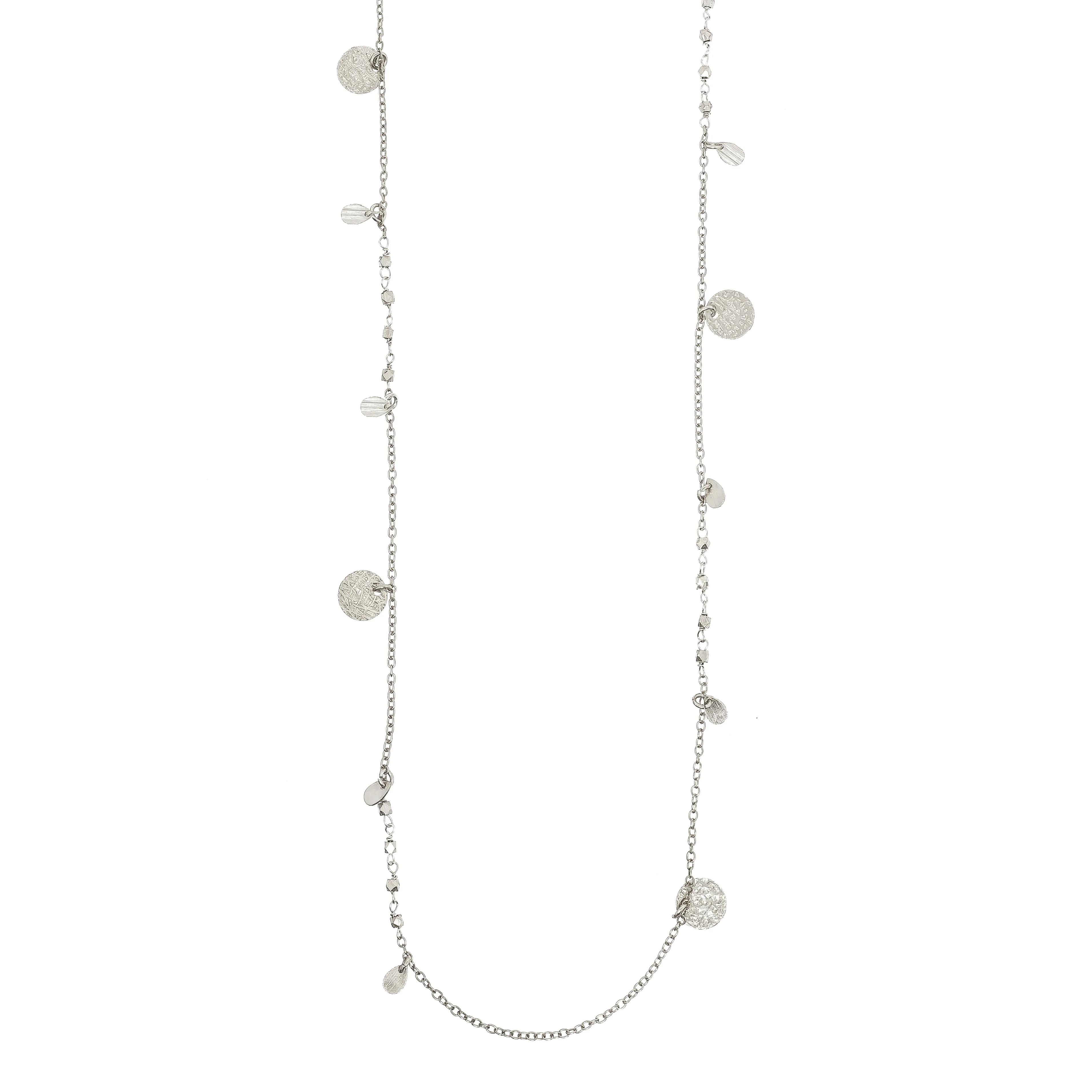 Athens Silver Coin Necklace