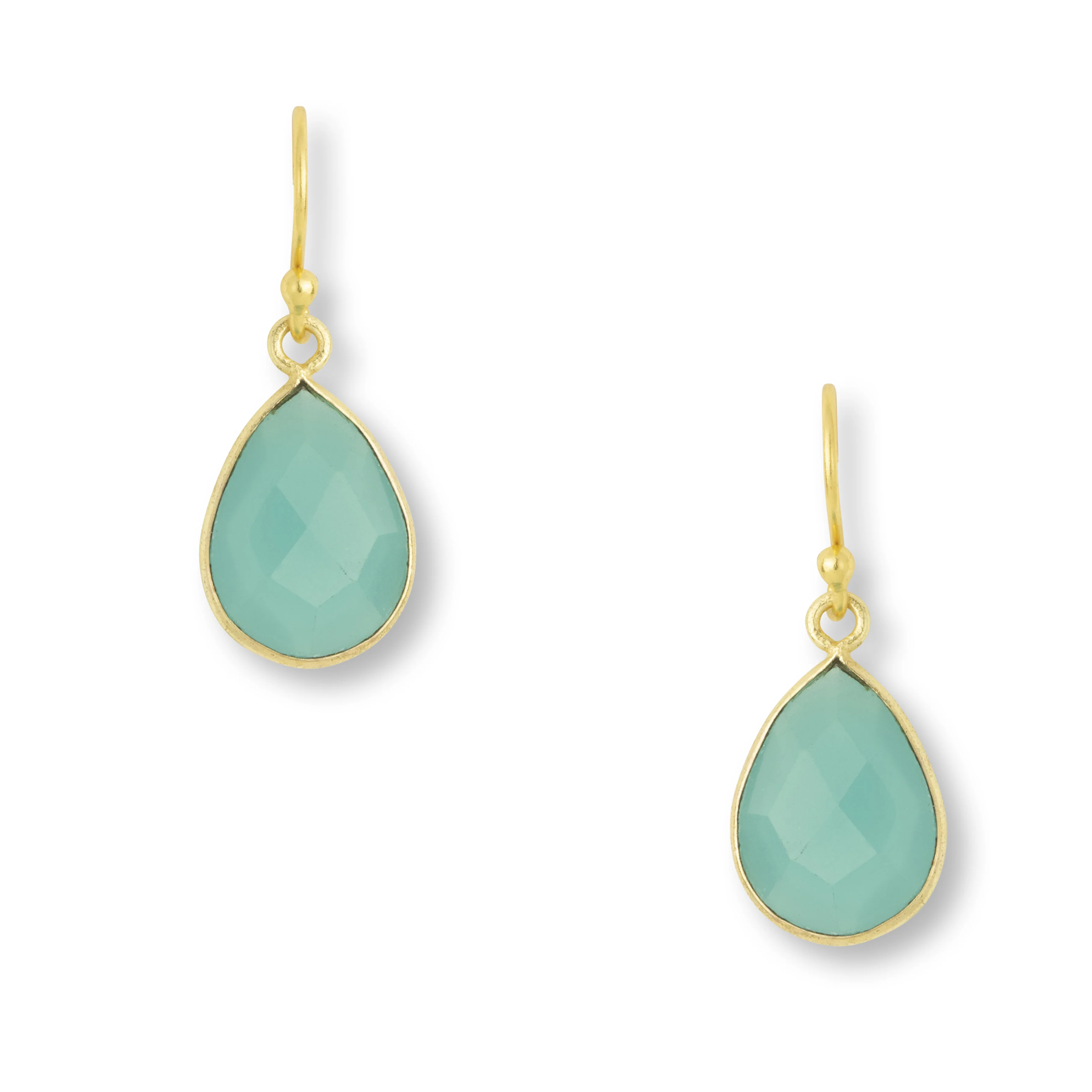Ava Aqua Chalcedony Earrings