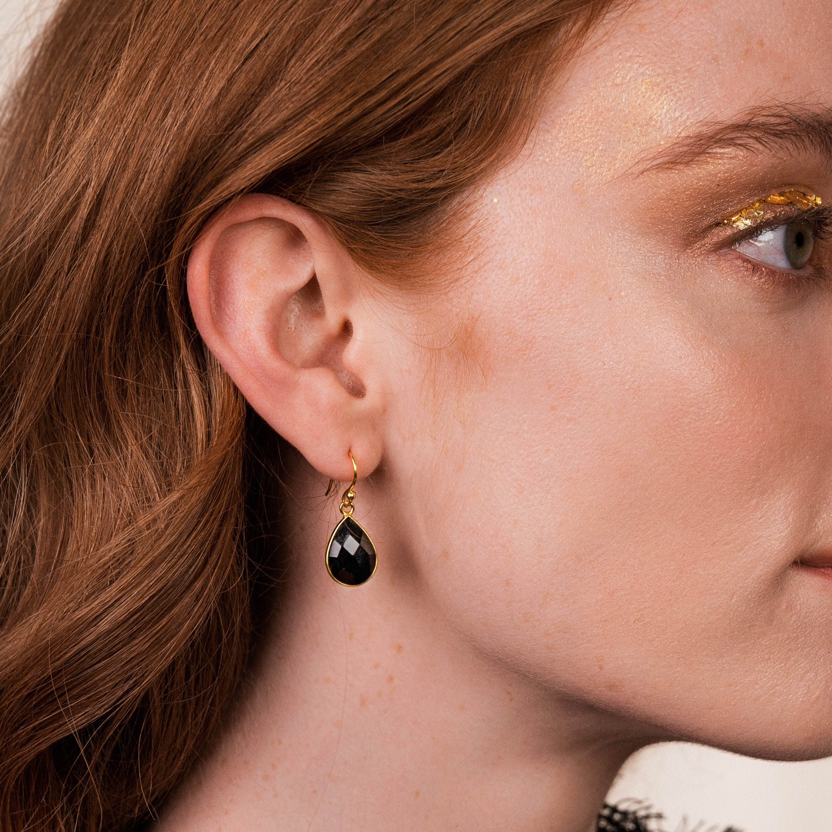 Ava Black Onyx Earrings - Image 3
