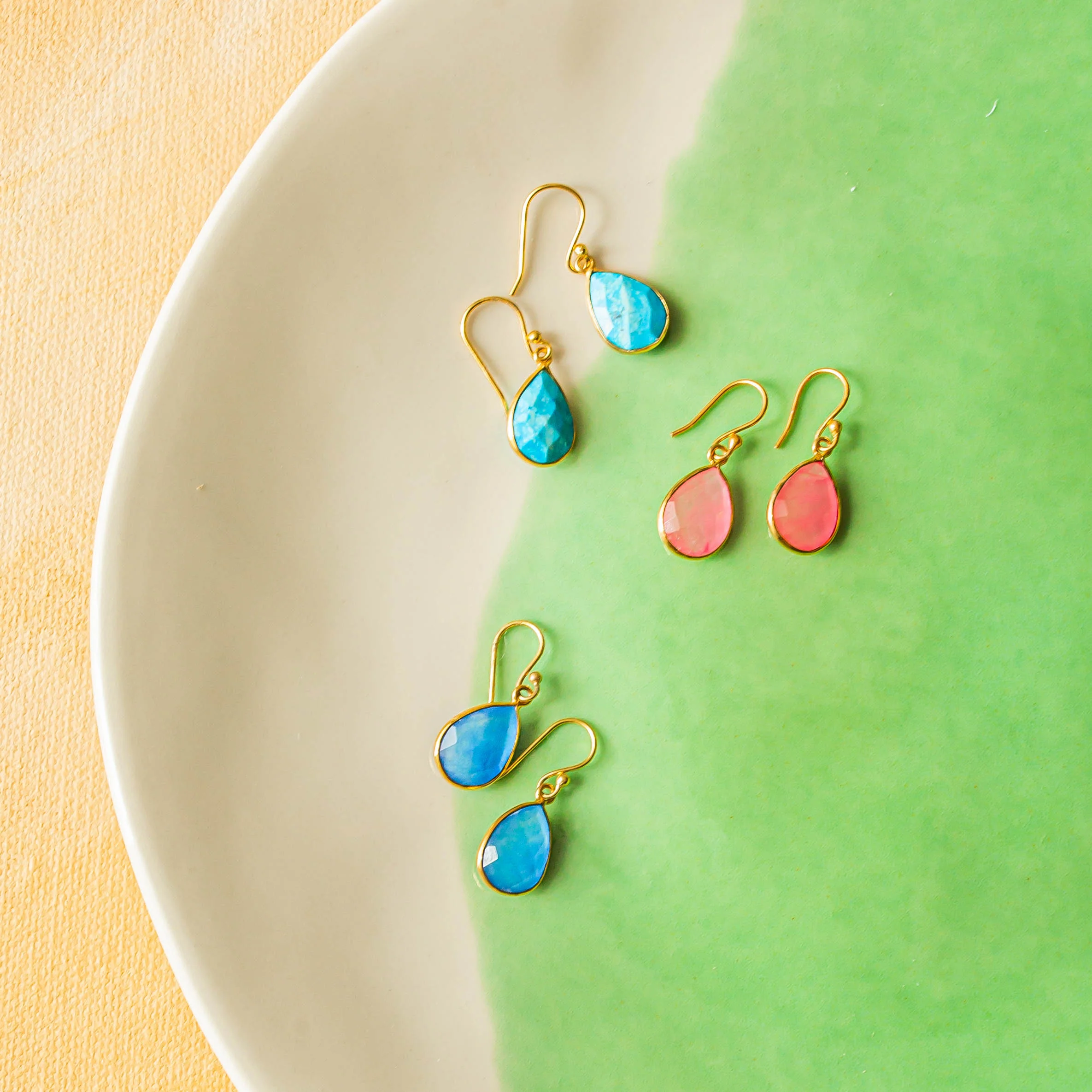 Ava Blue Jade Earrings - Image 3