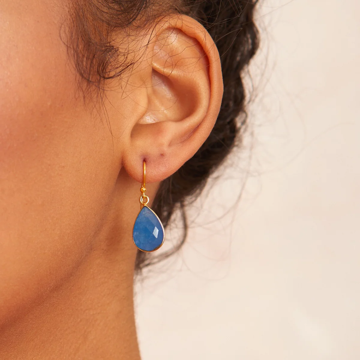 Ava Blue Jade Earrings - Image 4