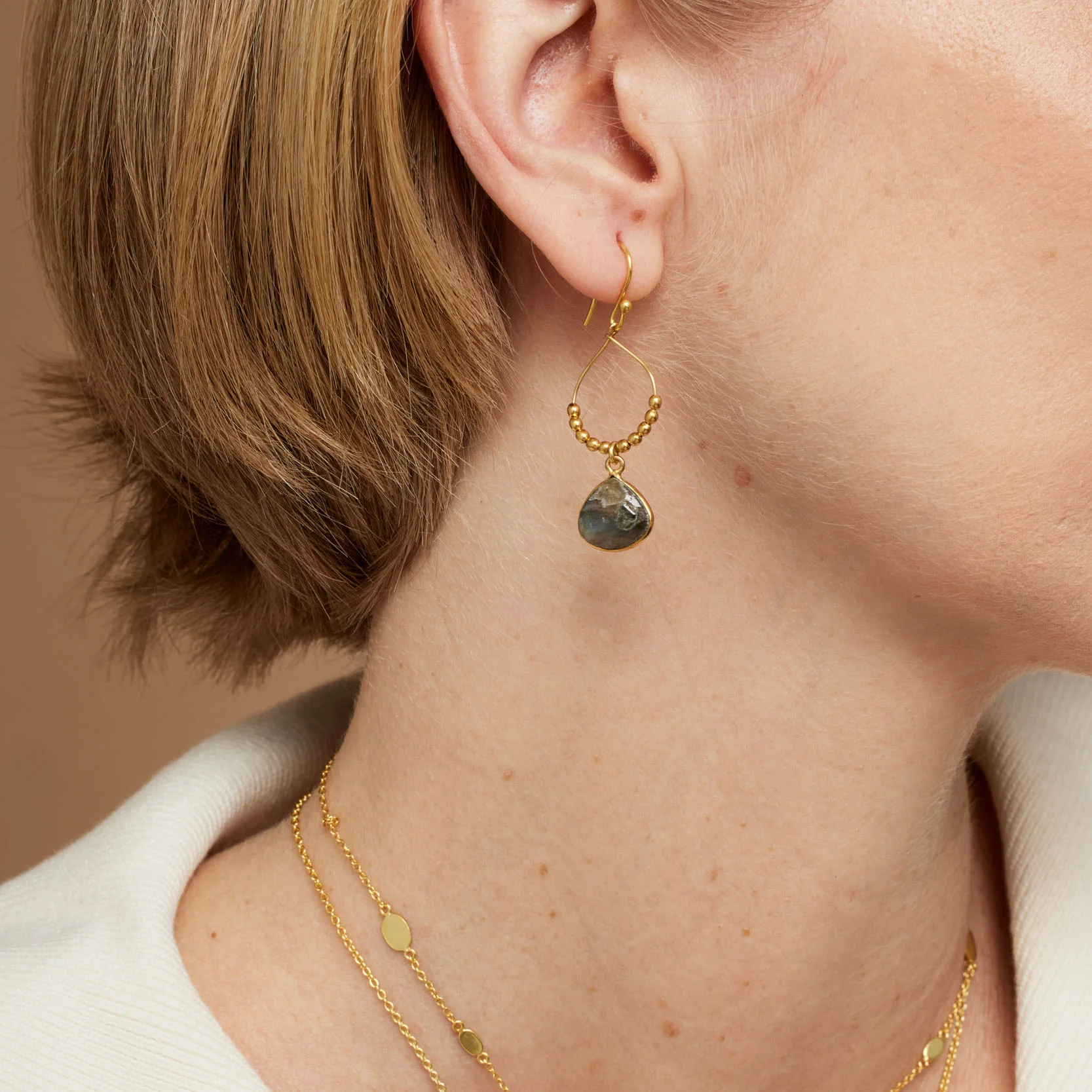 Bay Reef Labradorite Earrings - Image 2