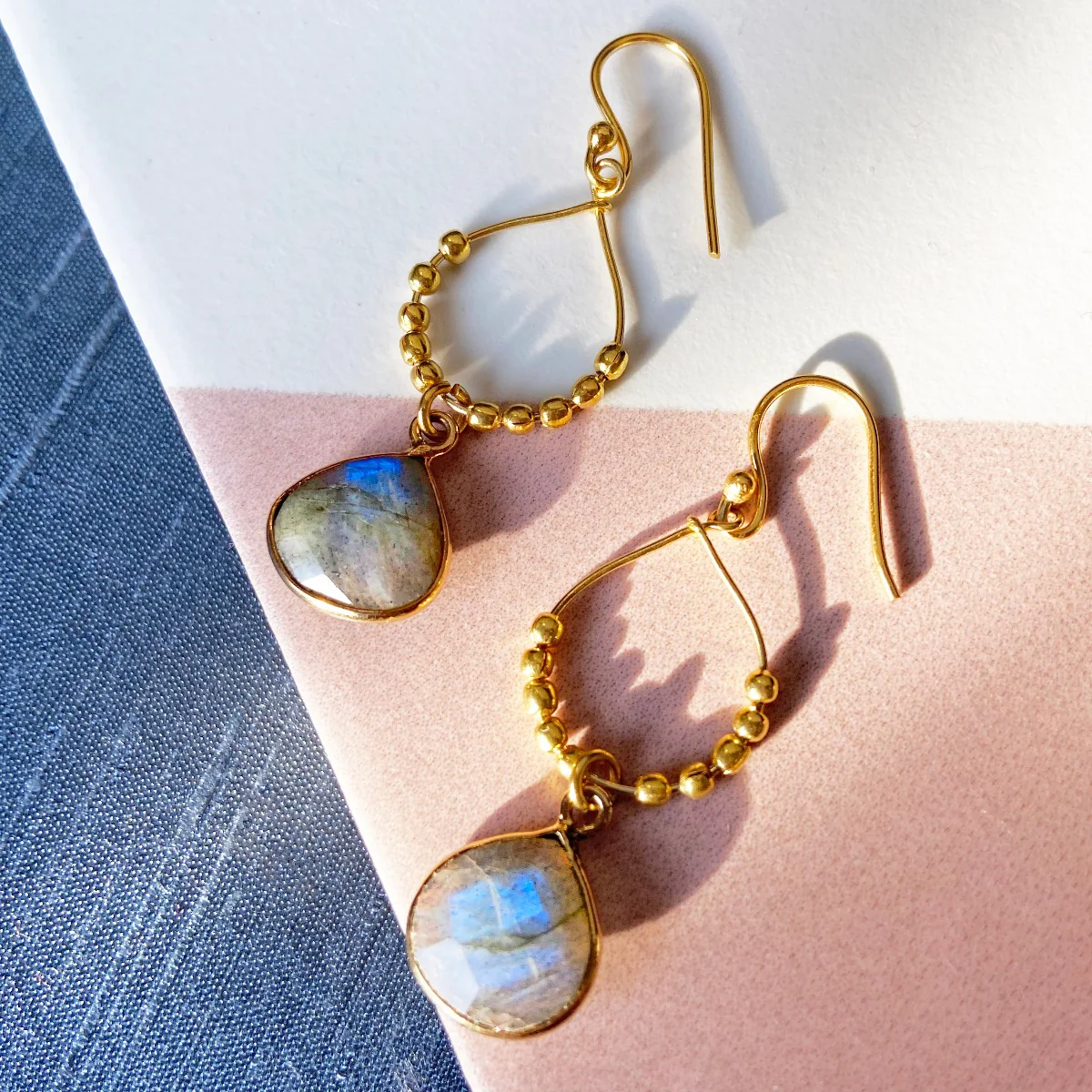 Bay Reef Labradorite Earrings - Image 3