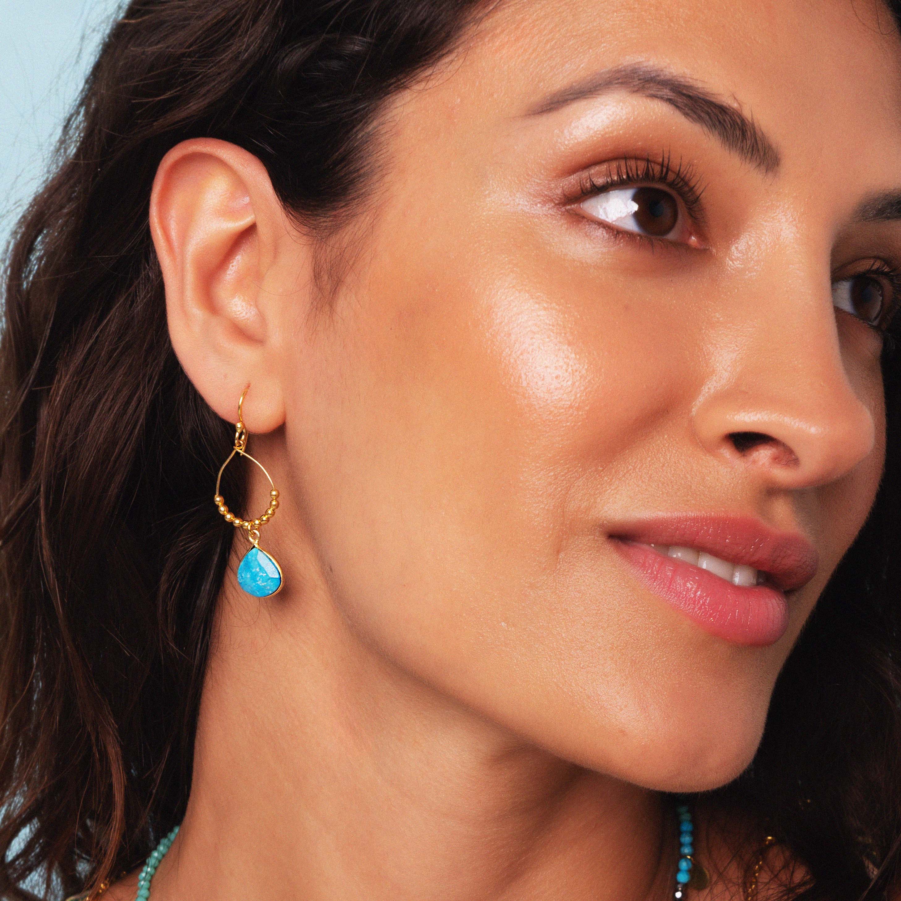 Bay Reef Turquoise Earrings - Image 3