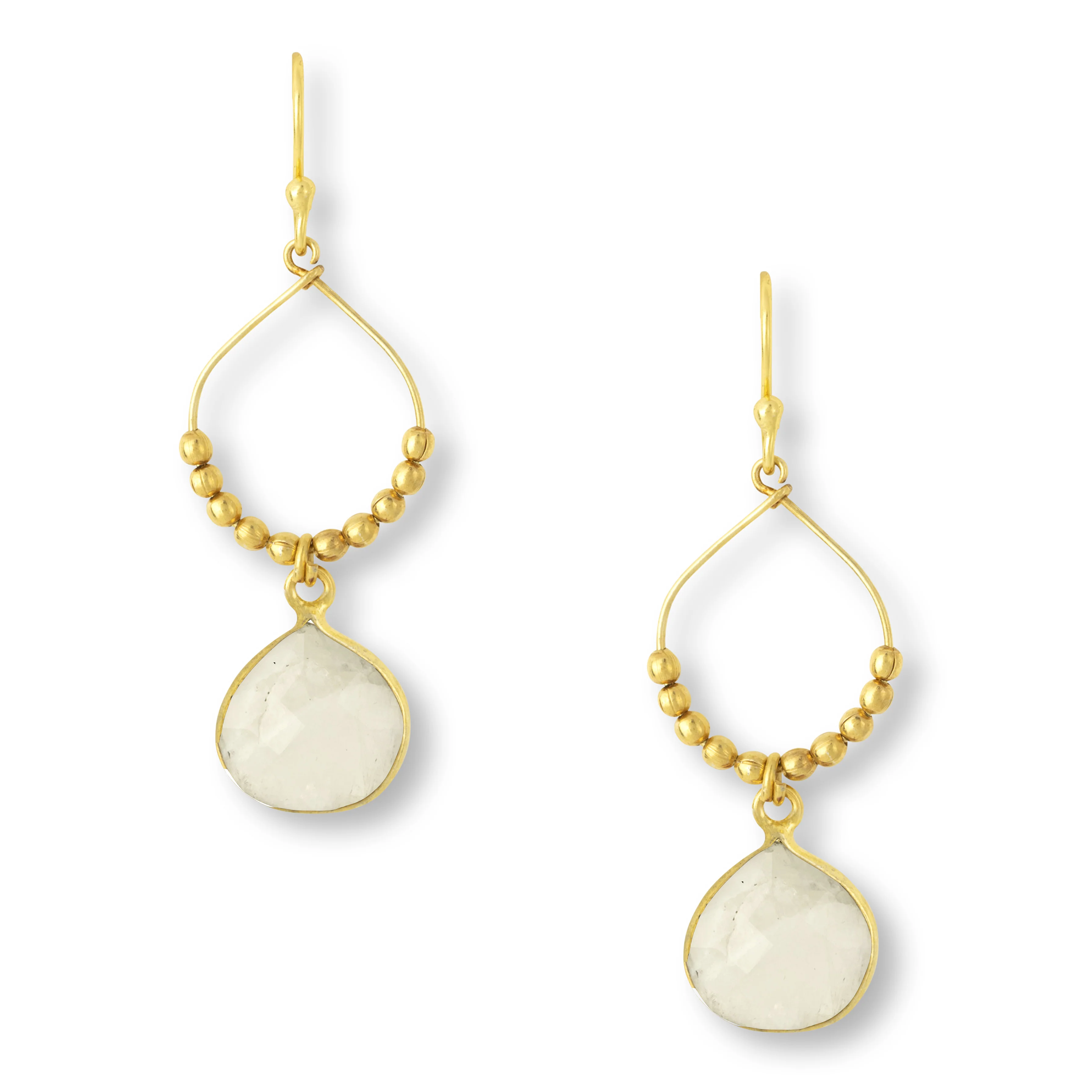 Bay Reef White Chalcedony Earrings