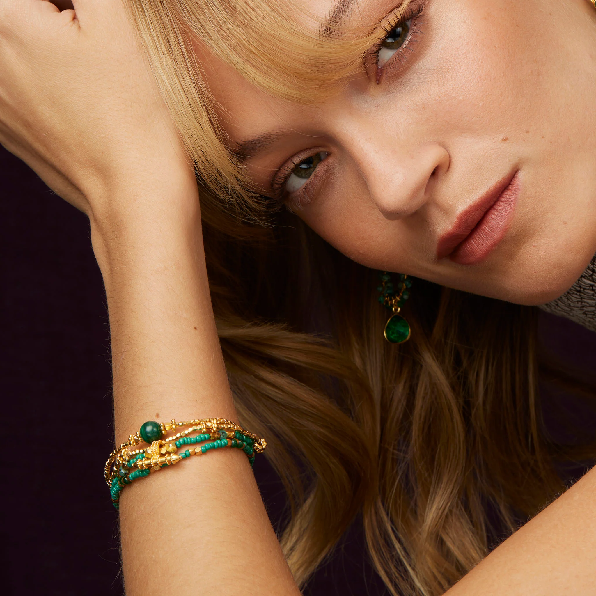 Bluebell Bracelet Malachite - Image 3