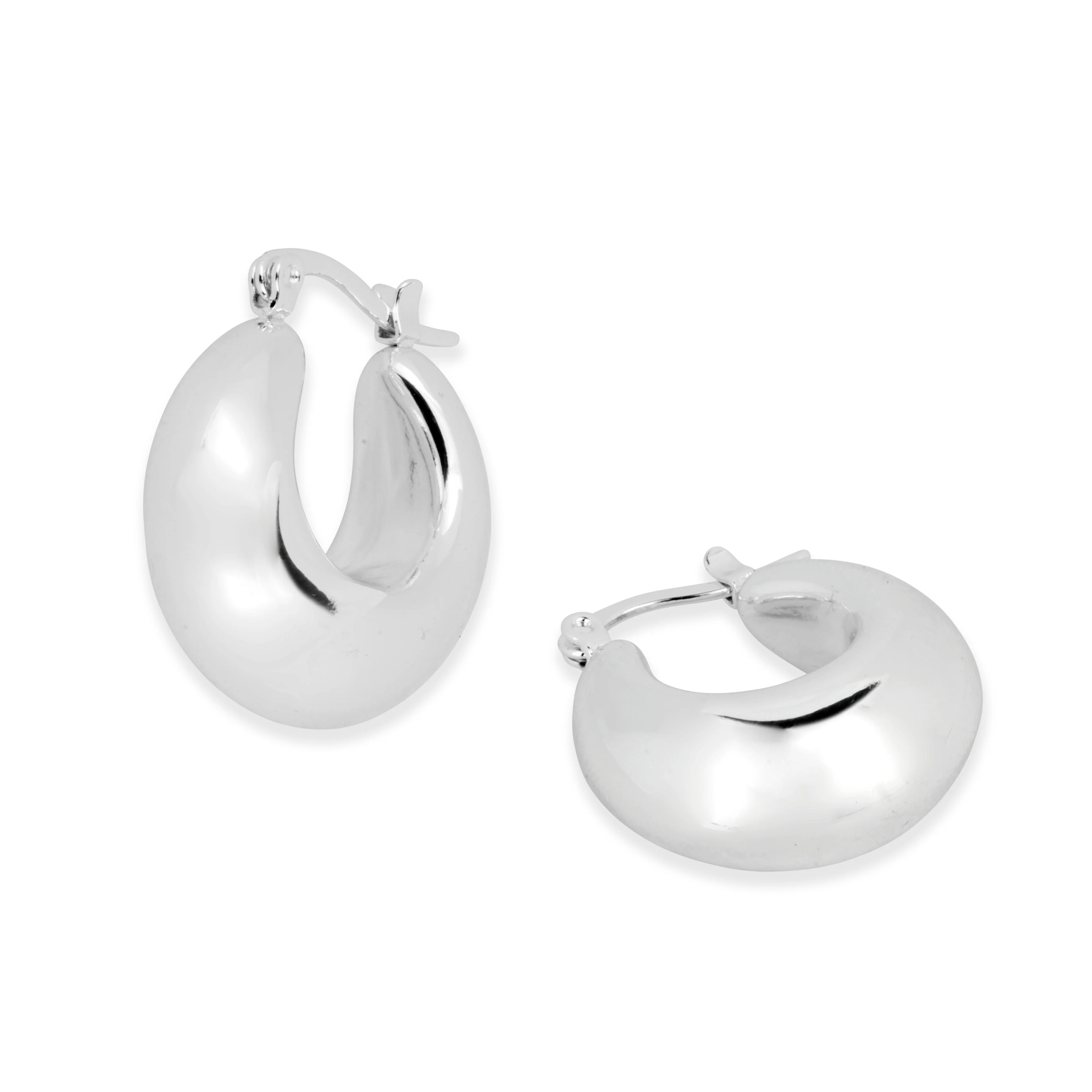 Cali Silver Hoop Earring