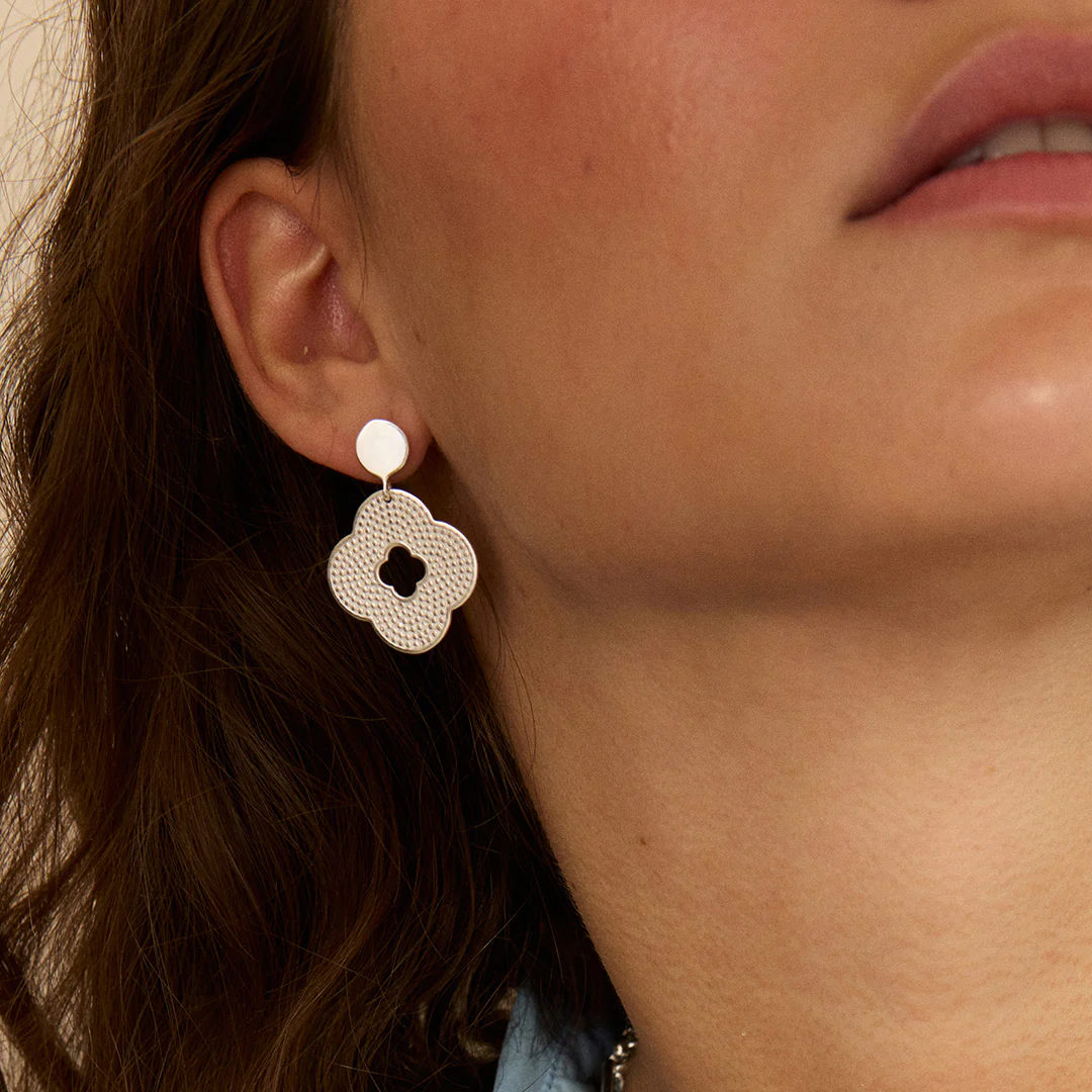 Clara Earrings Silver - Image 2