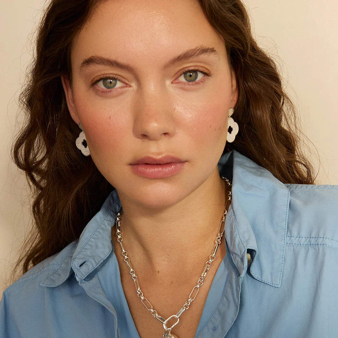 Clara Earrings Silver - Image 3