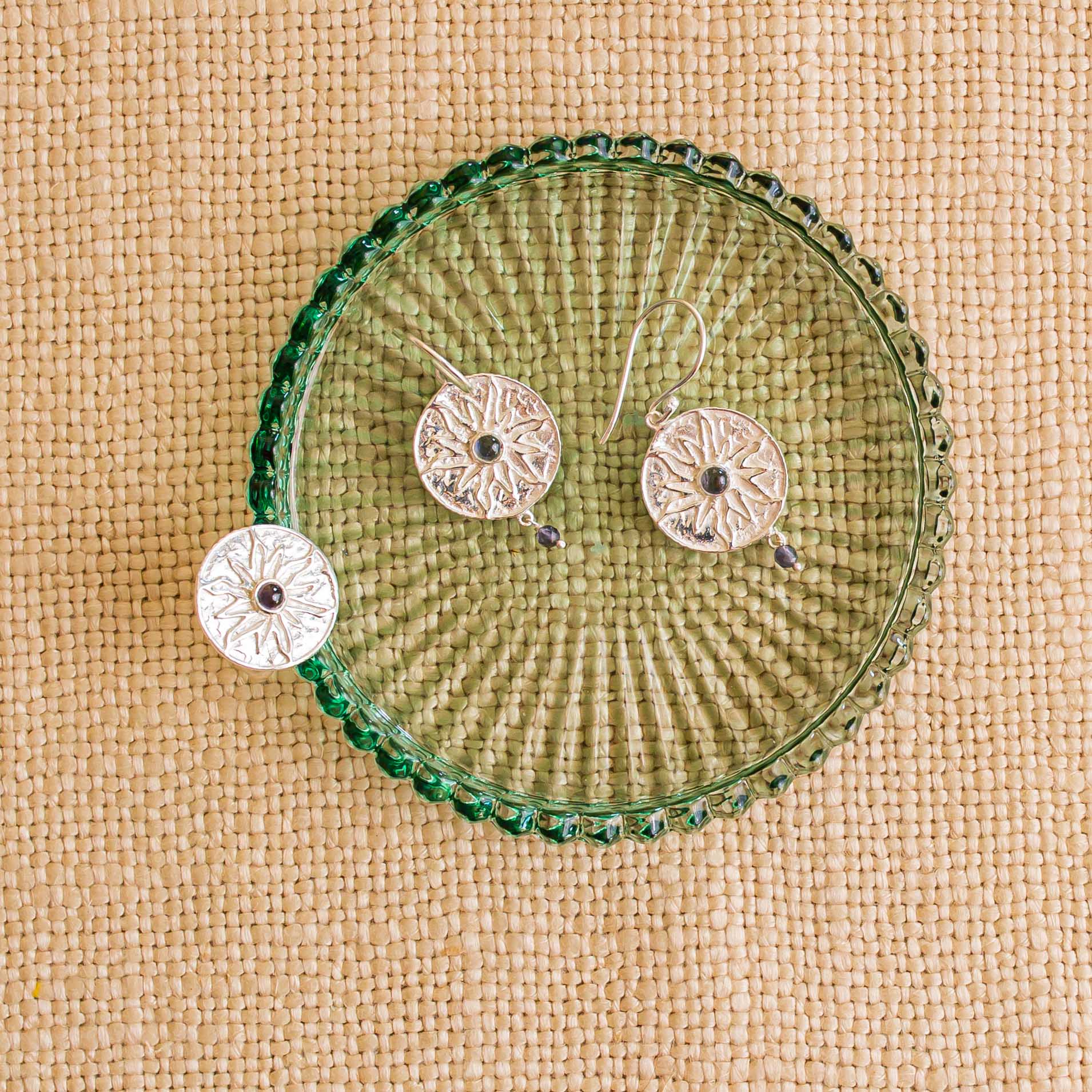 Corfu Silver Sunburst Coin Ring - Image 4