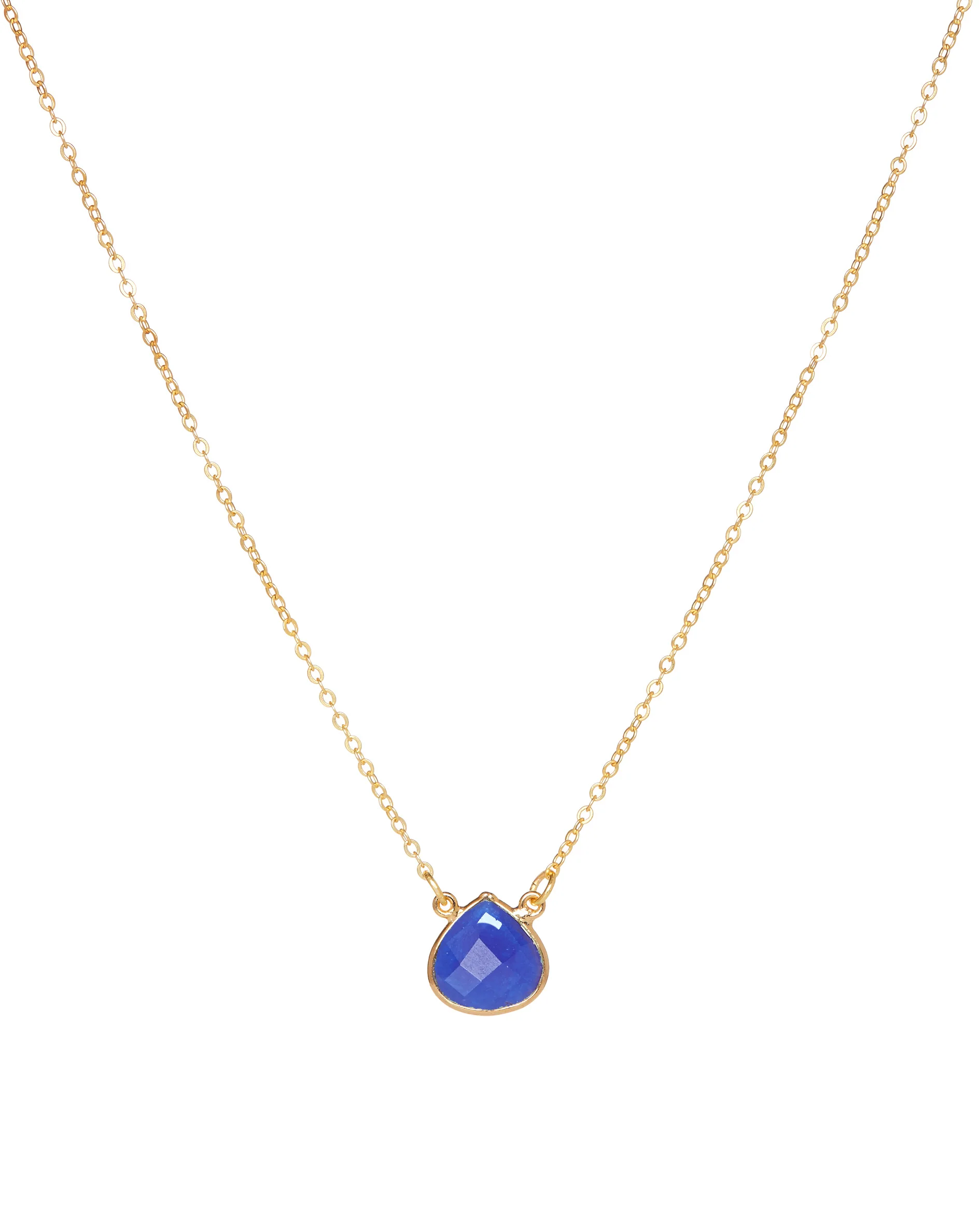 Cosmos Necklace Denim Blue Jade