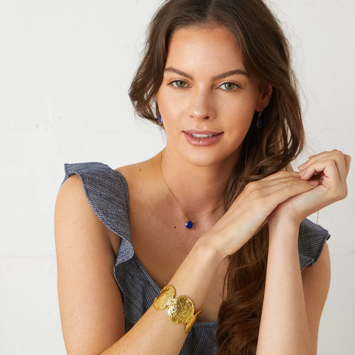 Cosmos Necklace Denim Blue Jade - Image 3