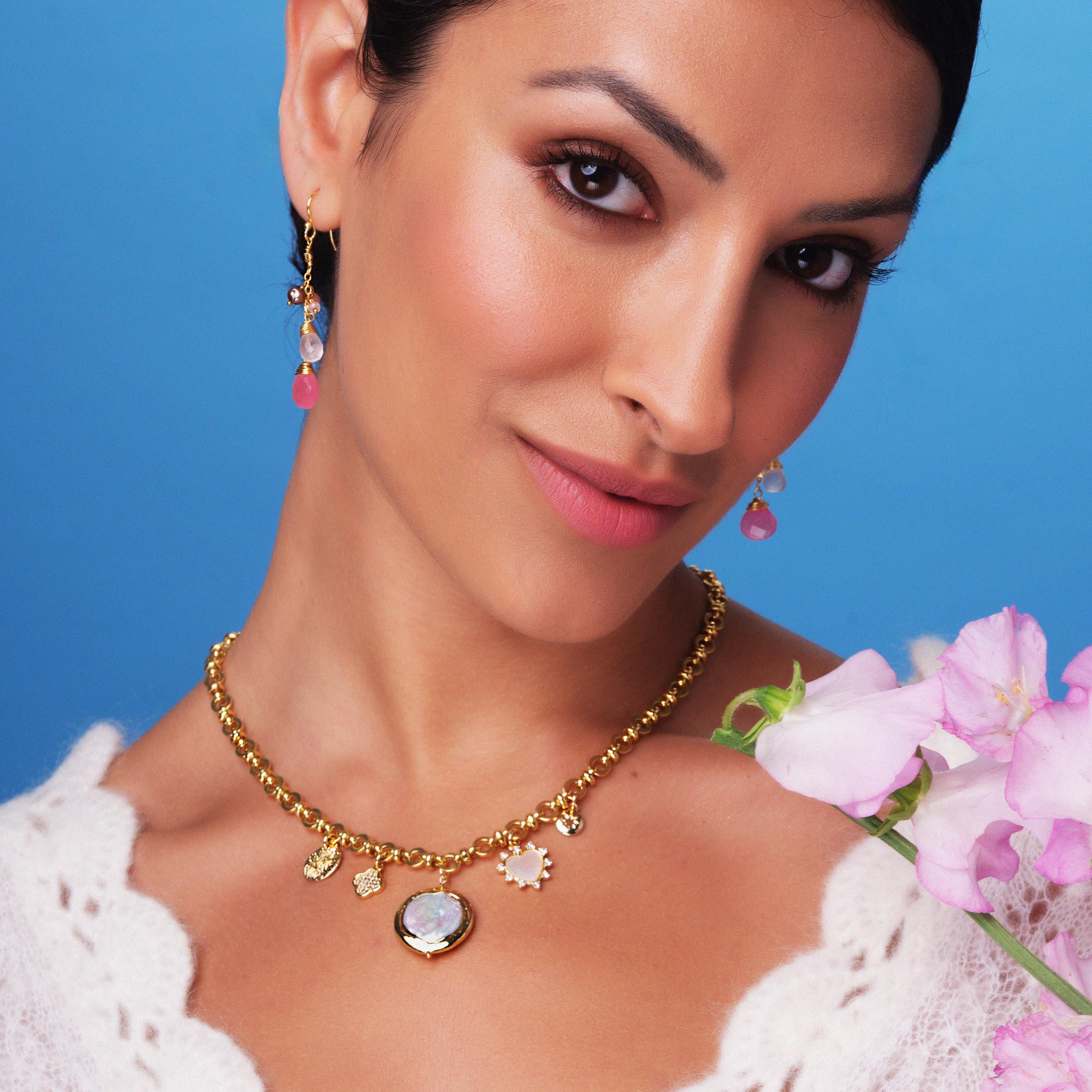 Dana Earrings Pink - Image 3