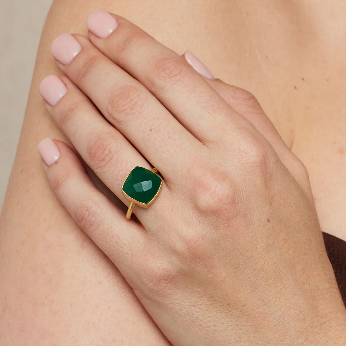 Darcy Green Onyx Ring - Image 2