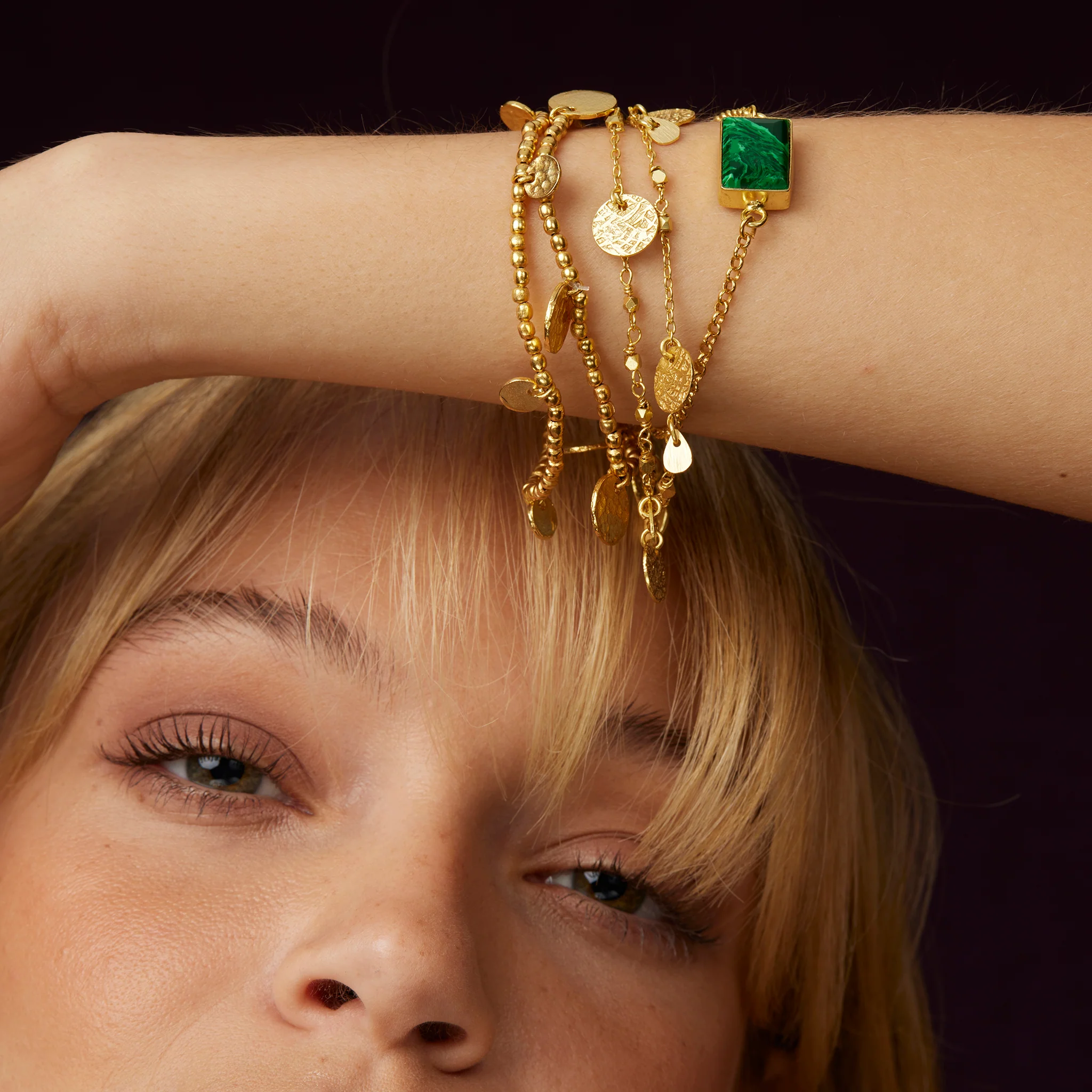 Delta Green Malachite Bracelet - Image 3
