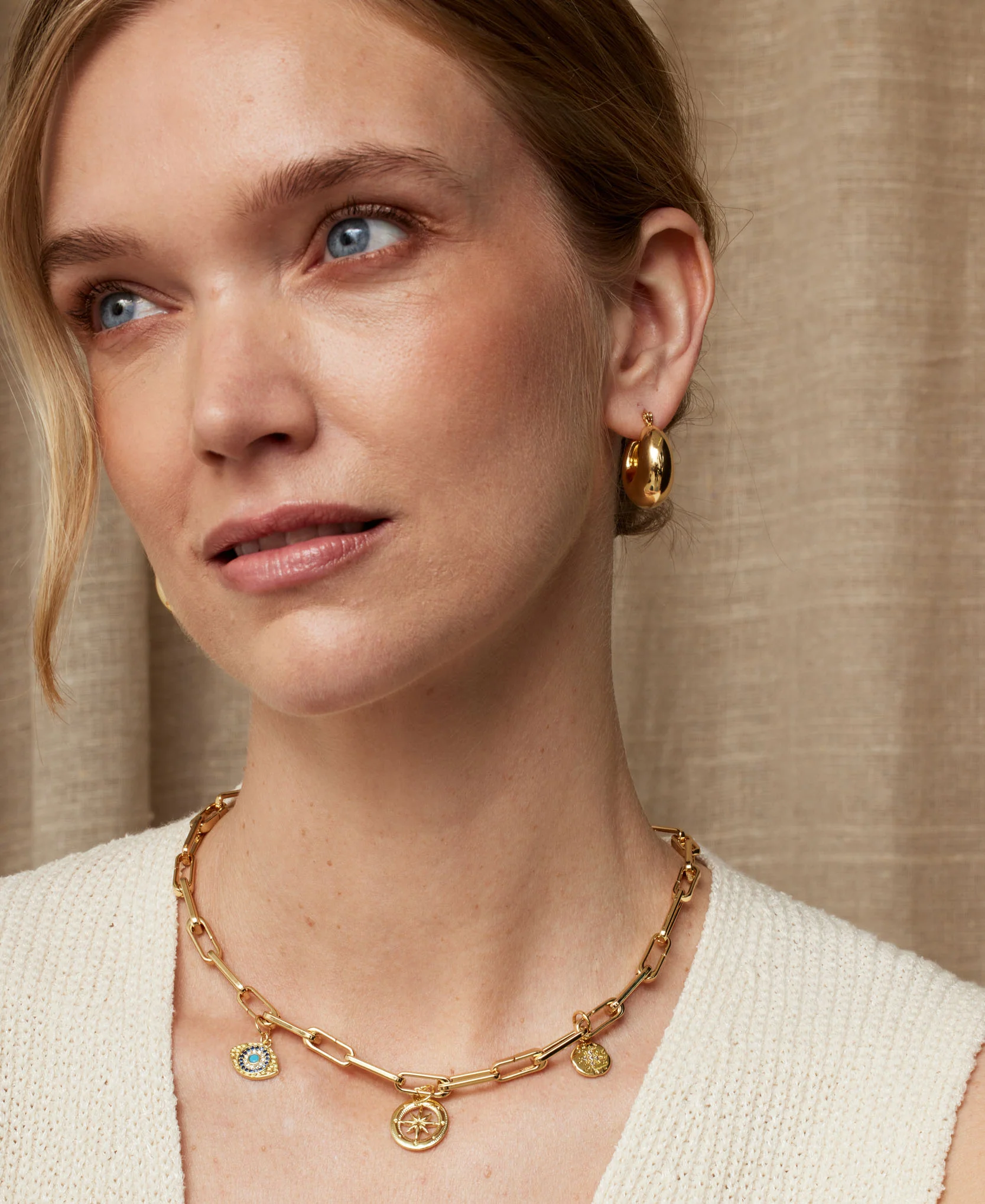 Erin Gold Chain Necklace - Image 2