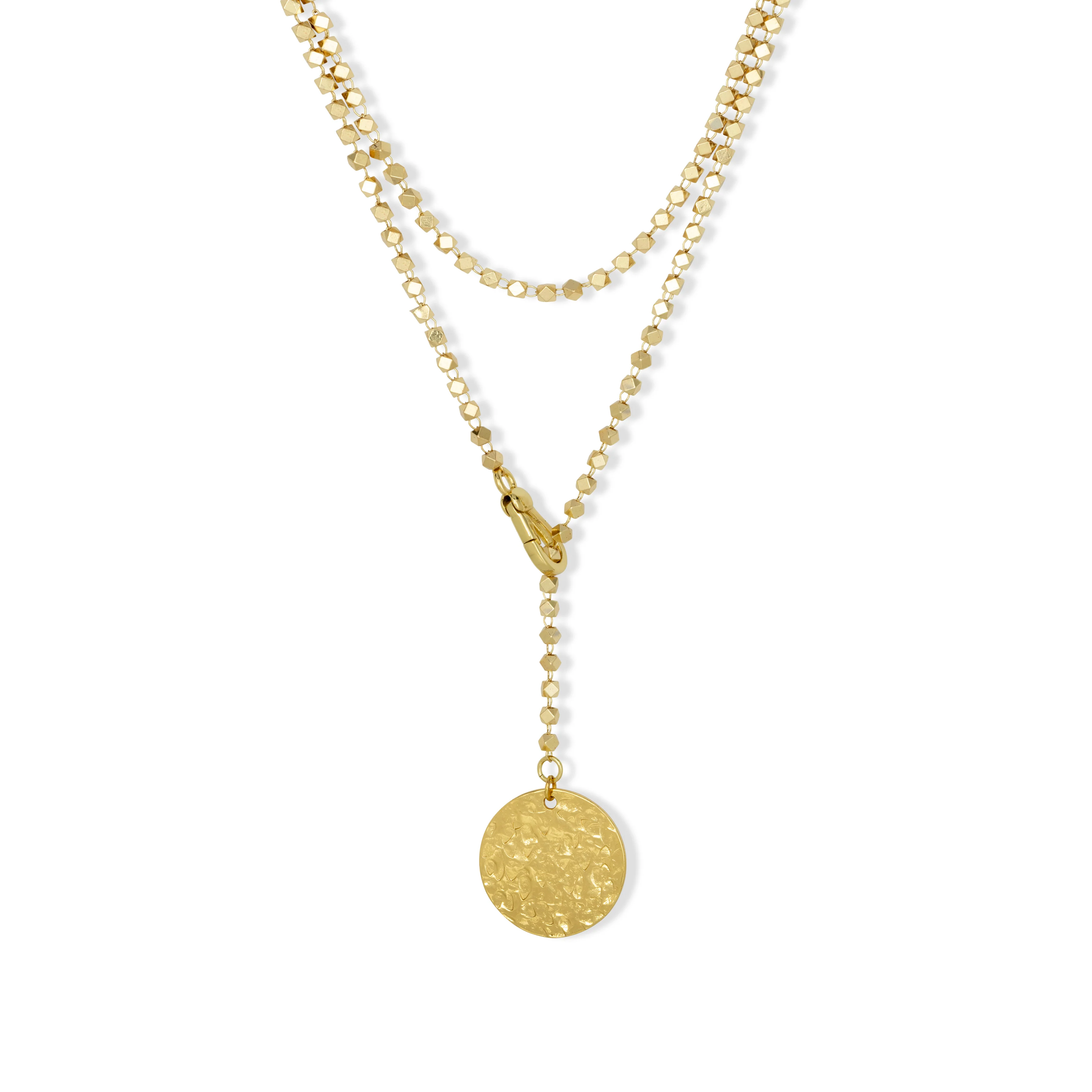 Paris Long Gold Coin Necklace