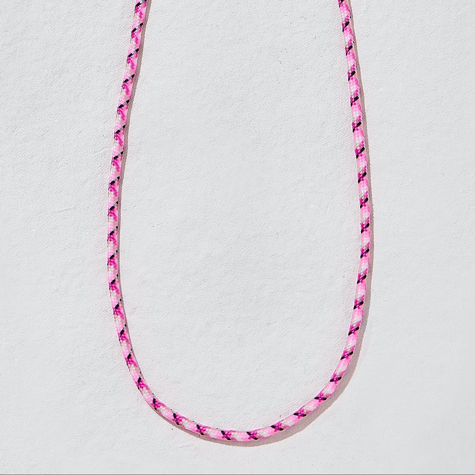 Dopamine Cord Necklace Hot Pink