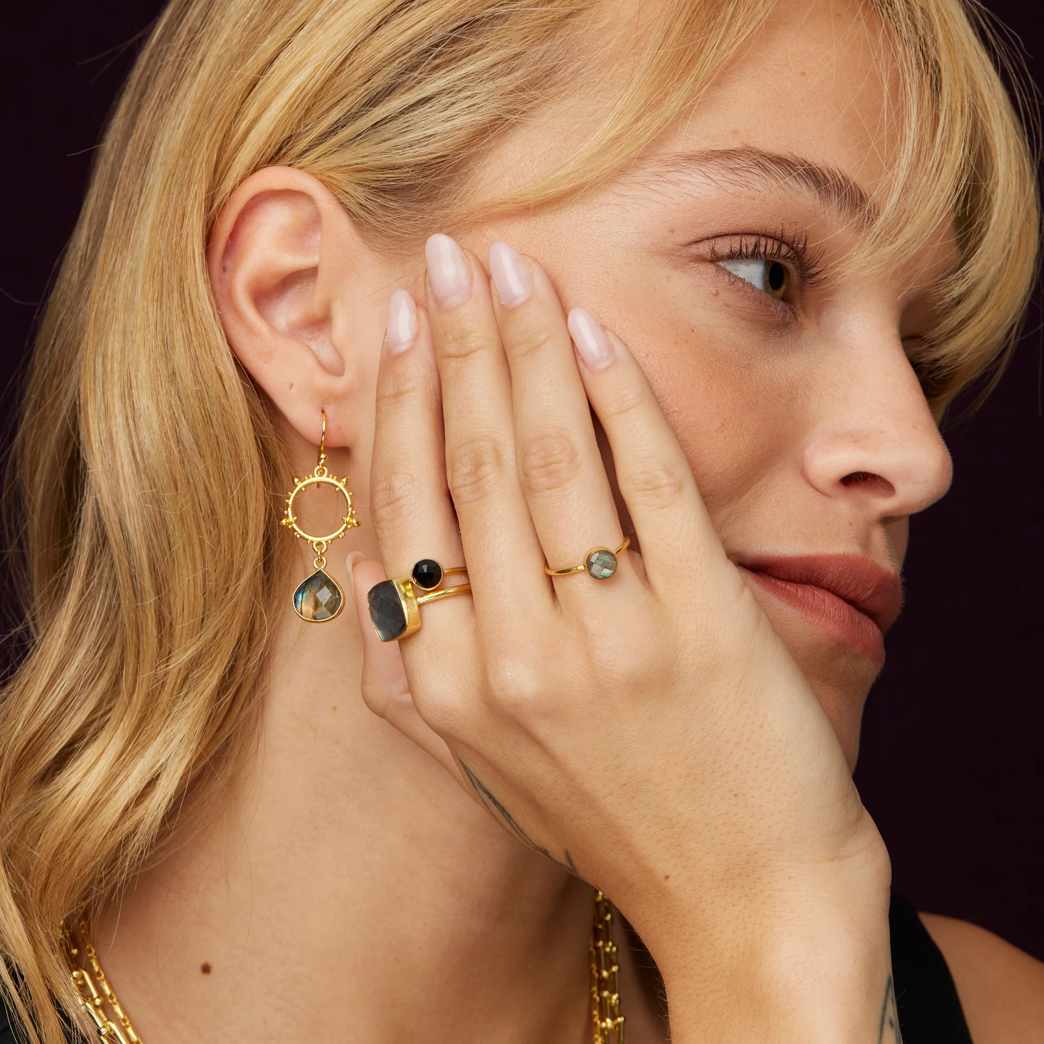 Dotty Black Onyx Ring - Image 4
