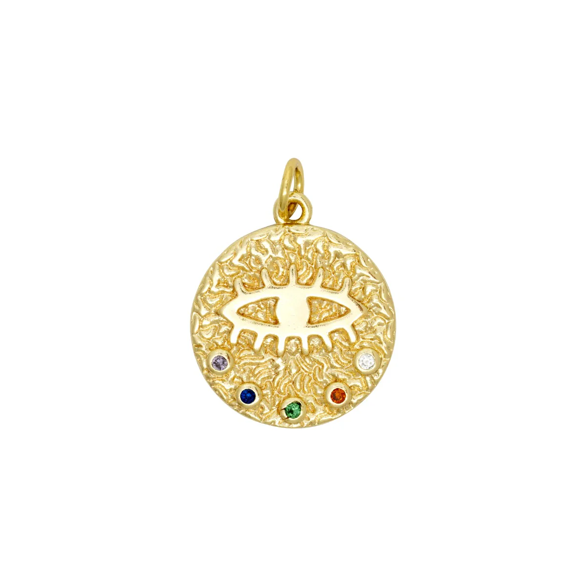 Evil Eye Gold Coin