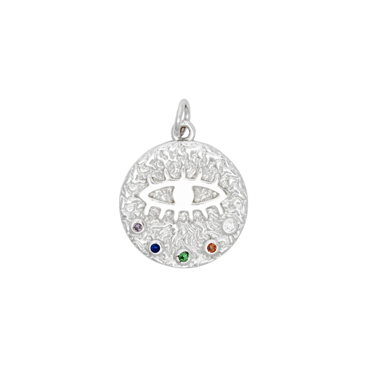 Evil Eye Silver Coin