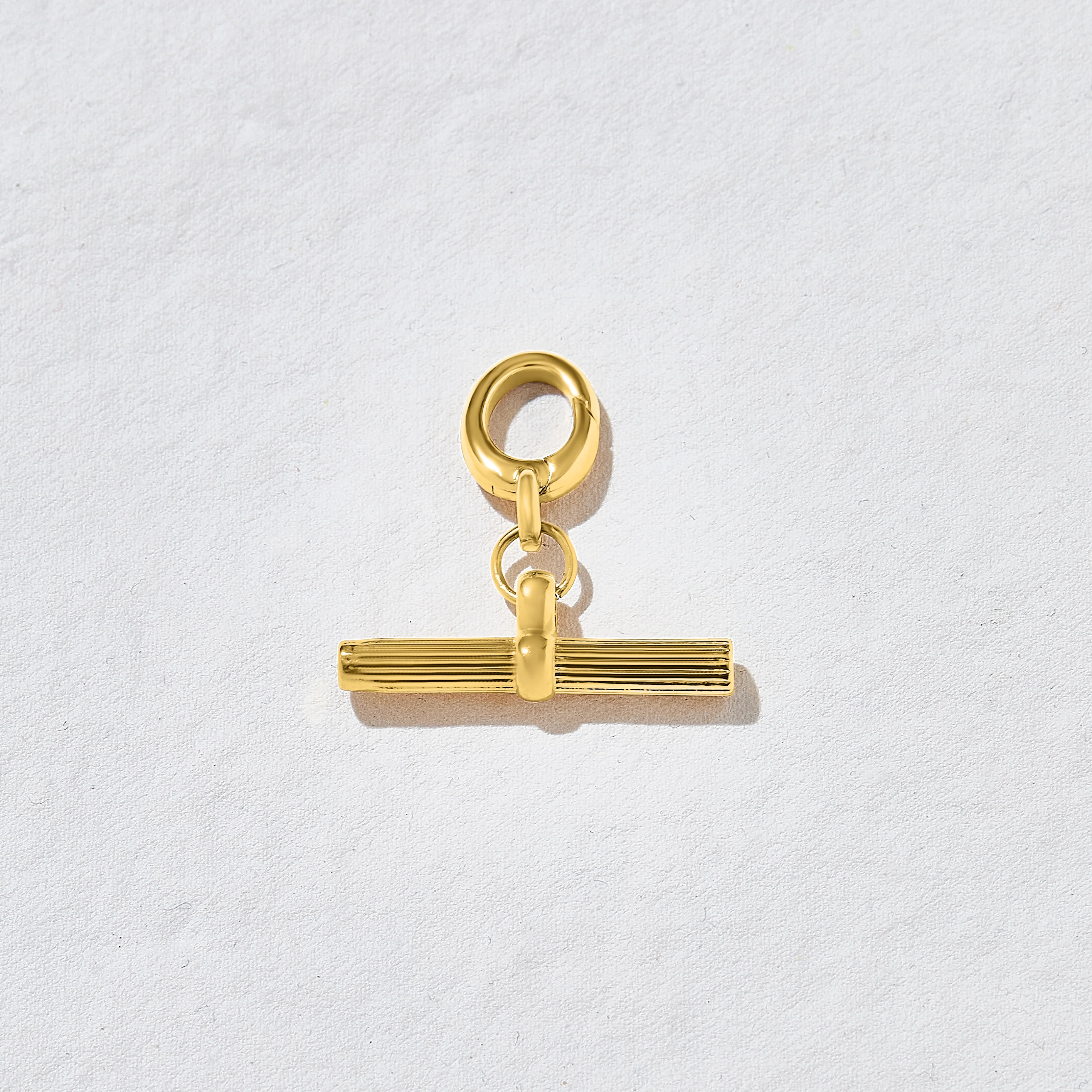Ezra Gold T-Bar Charm