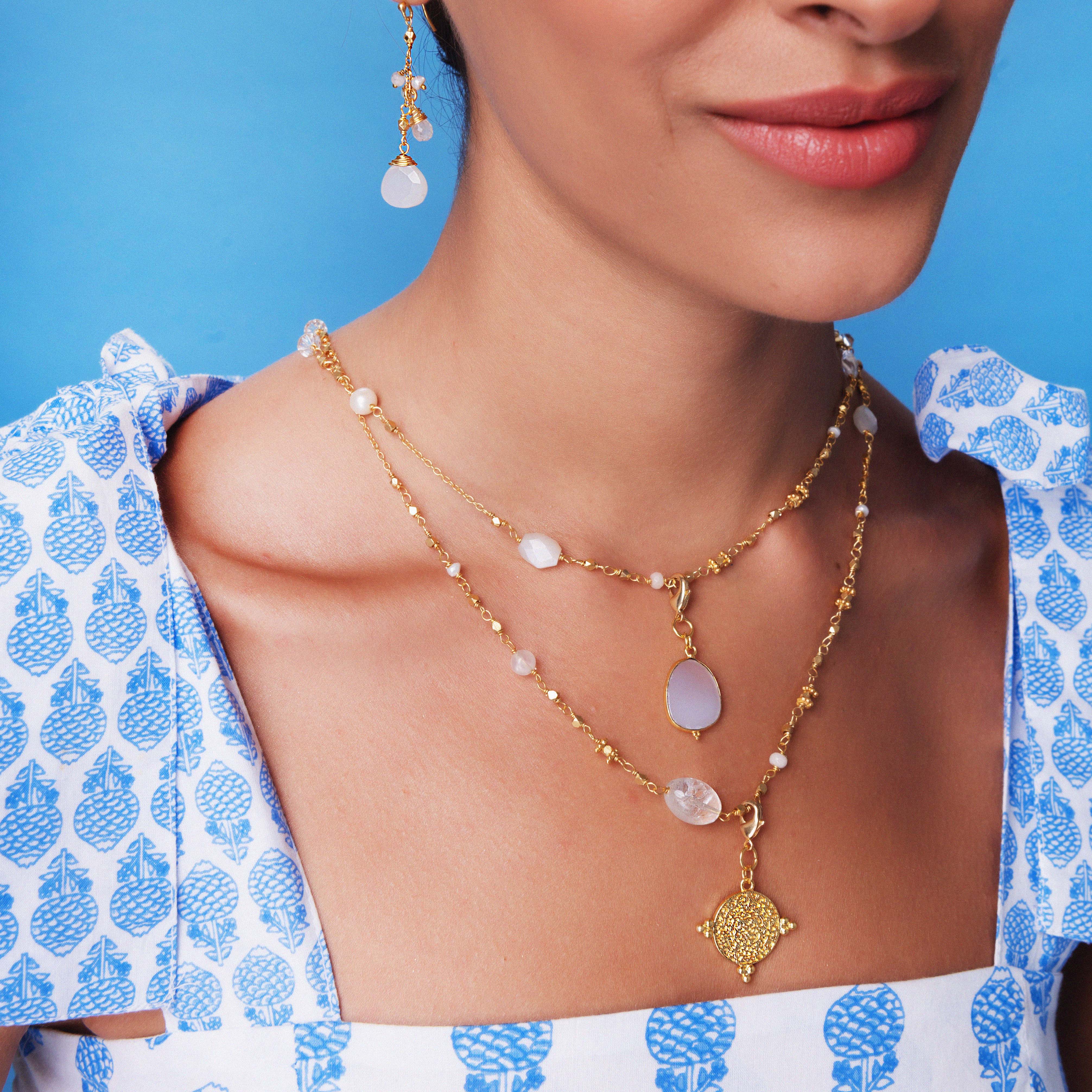 Fern Necklace White - Image 2