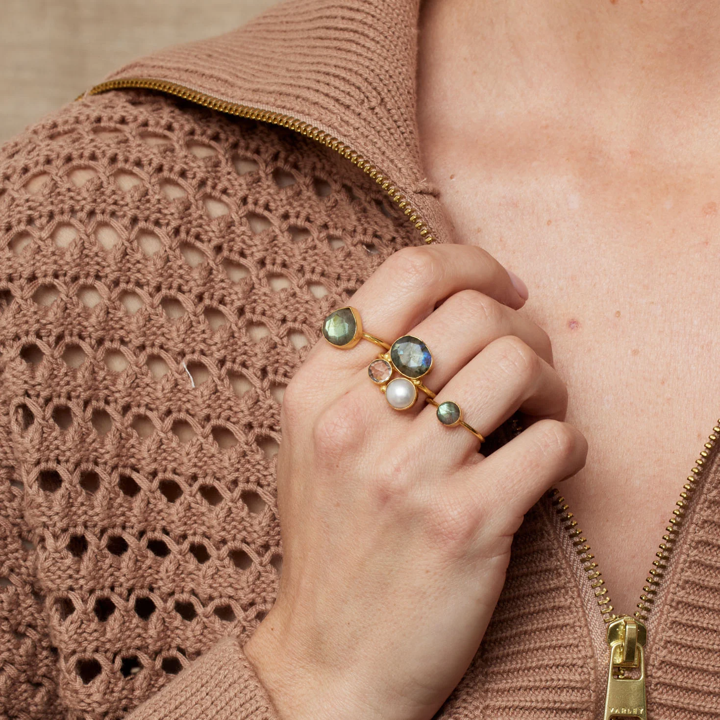 Dotty Labradorite Ring - Image 2