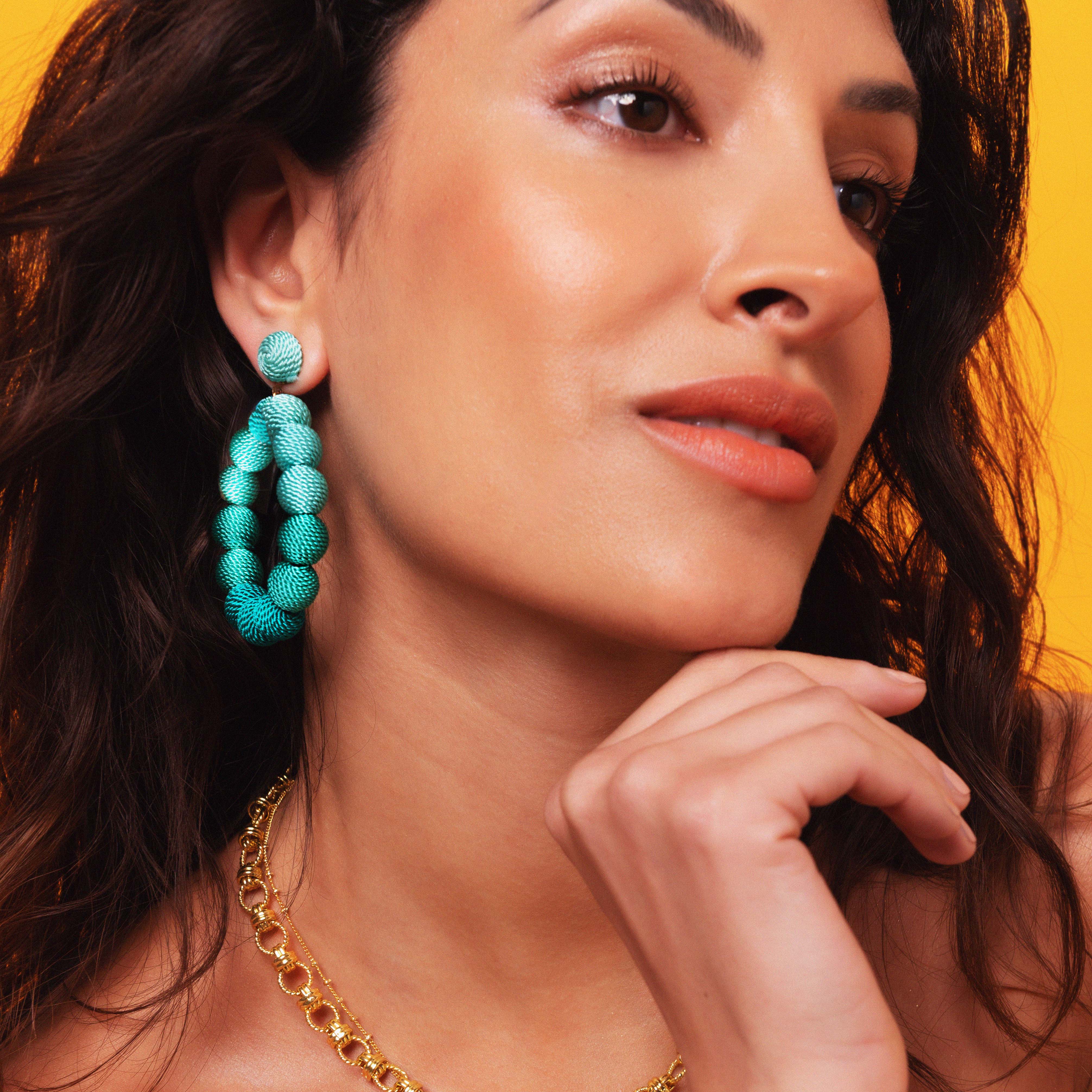 Gelato Earrings Aqua Ombre - Image 4