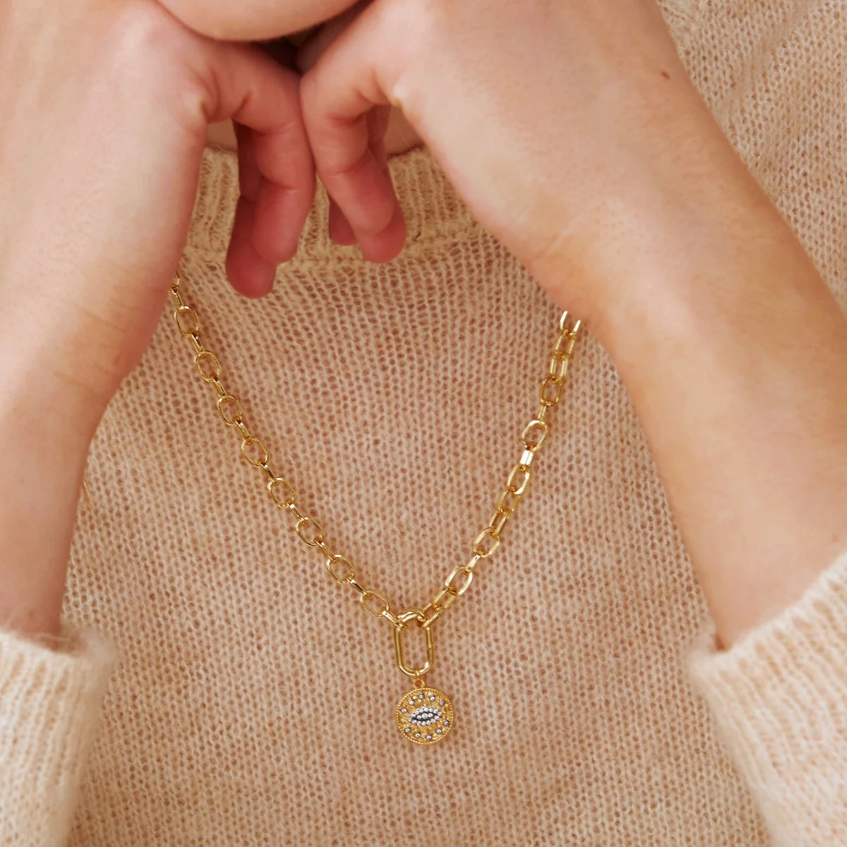 Golden Eye Gold & Black Charm - Image 4
