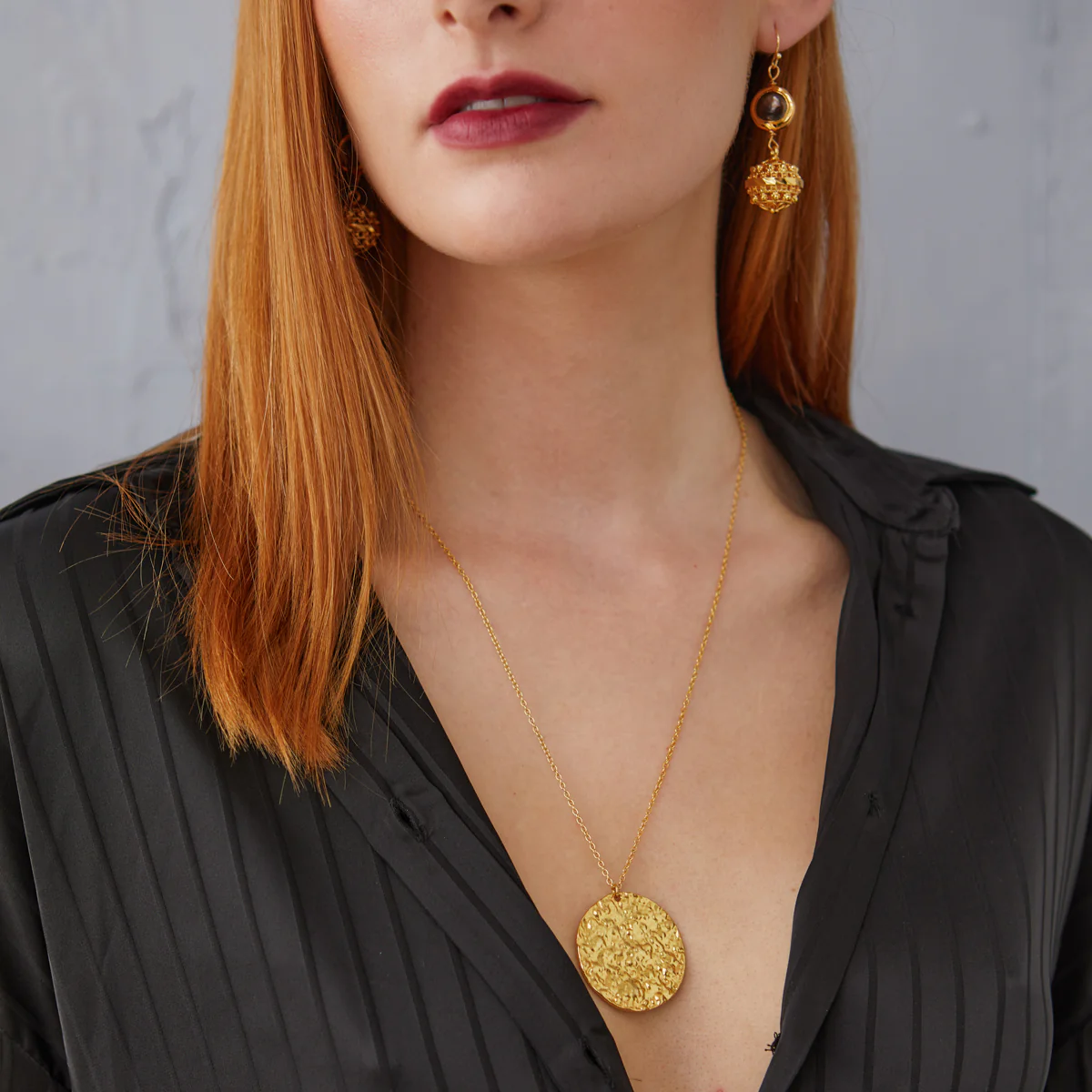 Harmonia Long Gold Coin Necklace - Image 4