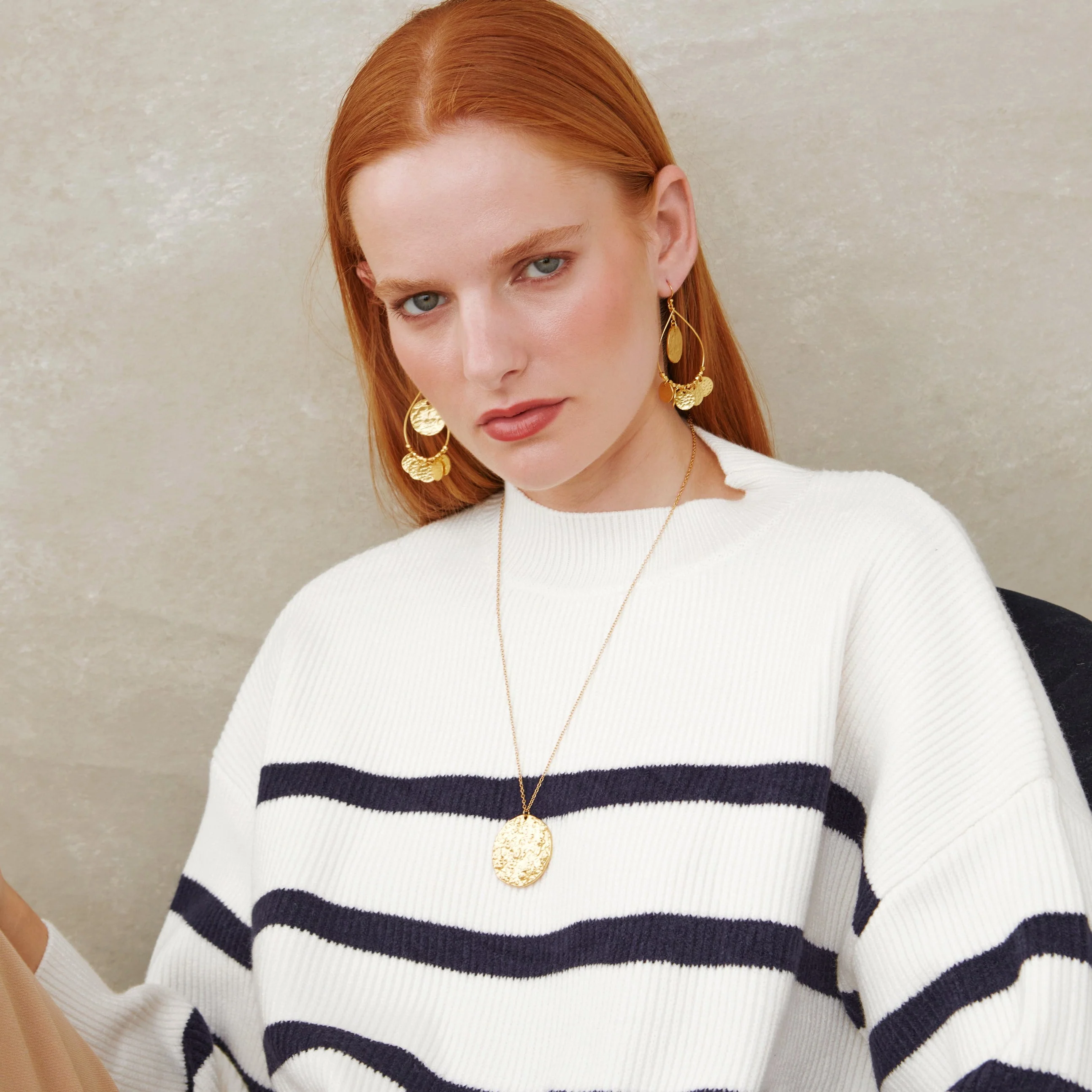 Harmonia Long Gold Coin Necklace - Image 5