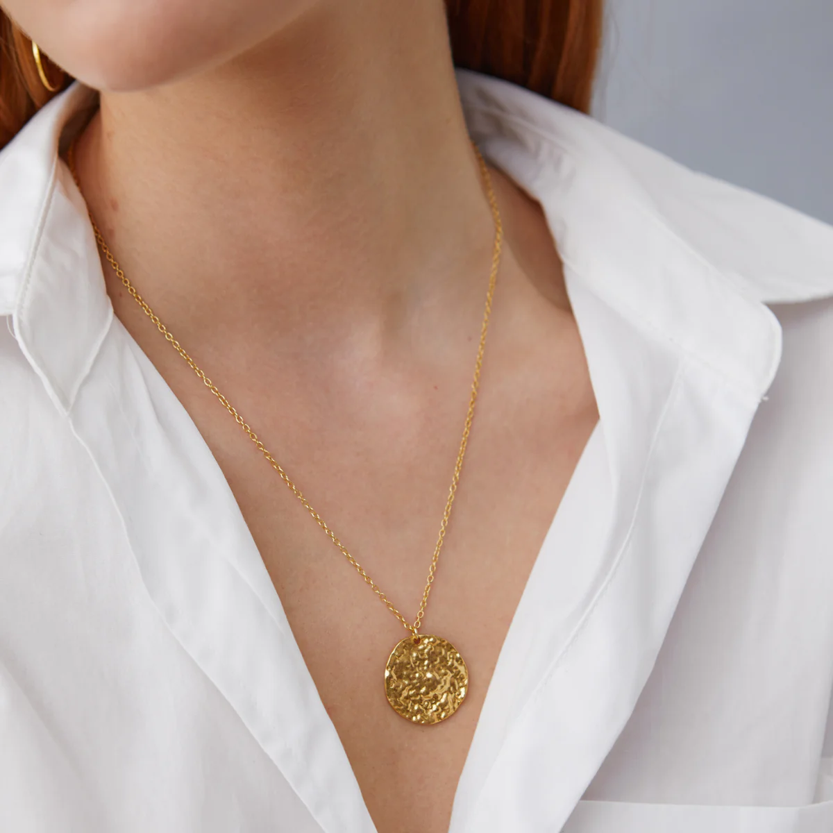 Harmonia Short Gold Coin Necklace - Image 6