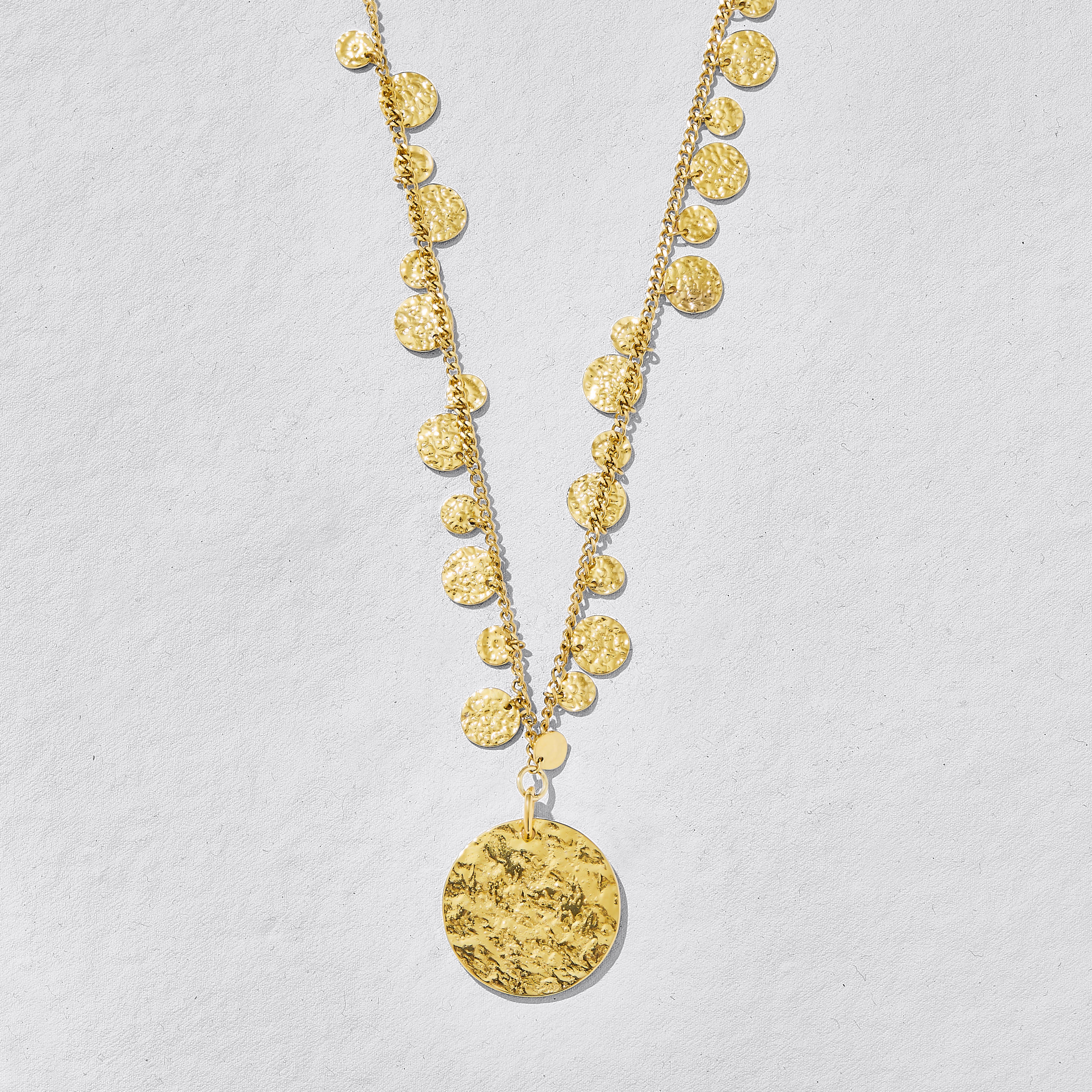 Kai Gold Disc Necklace