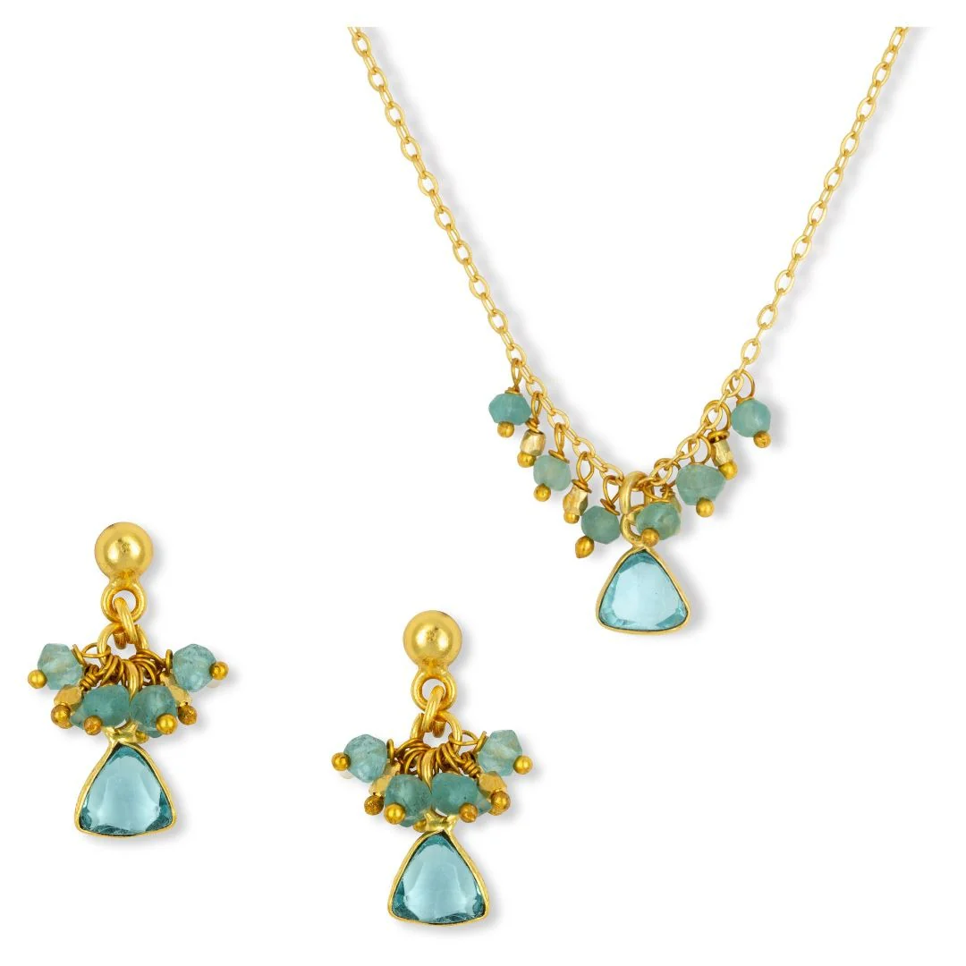 Lacey Aqua Set