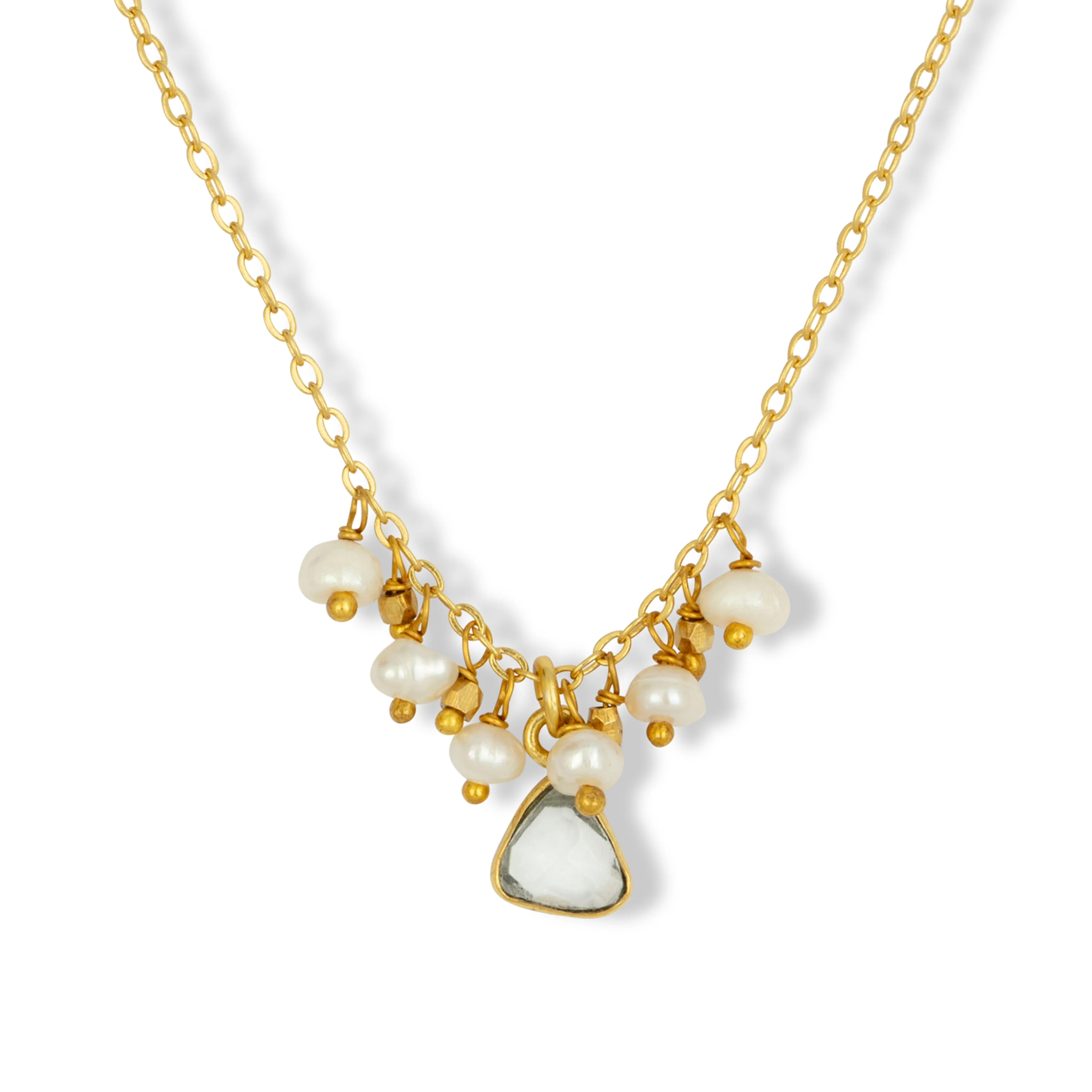 Lacey Necklace White