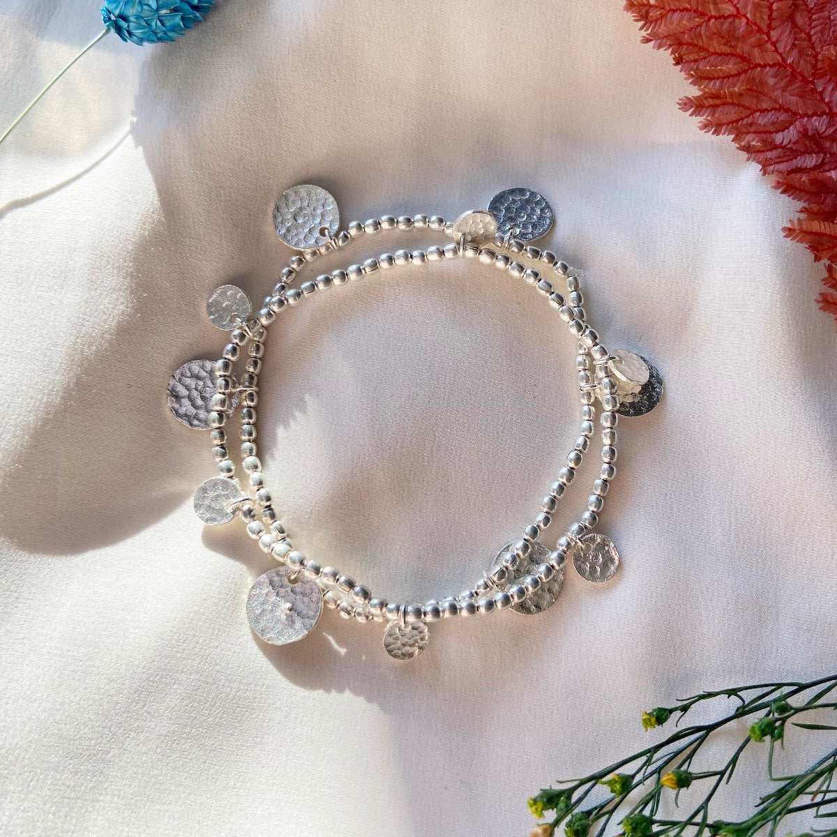 Libra Silver Coin Bracelet - Image 4