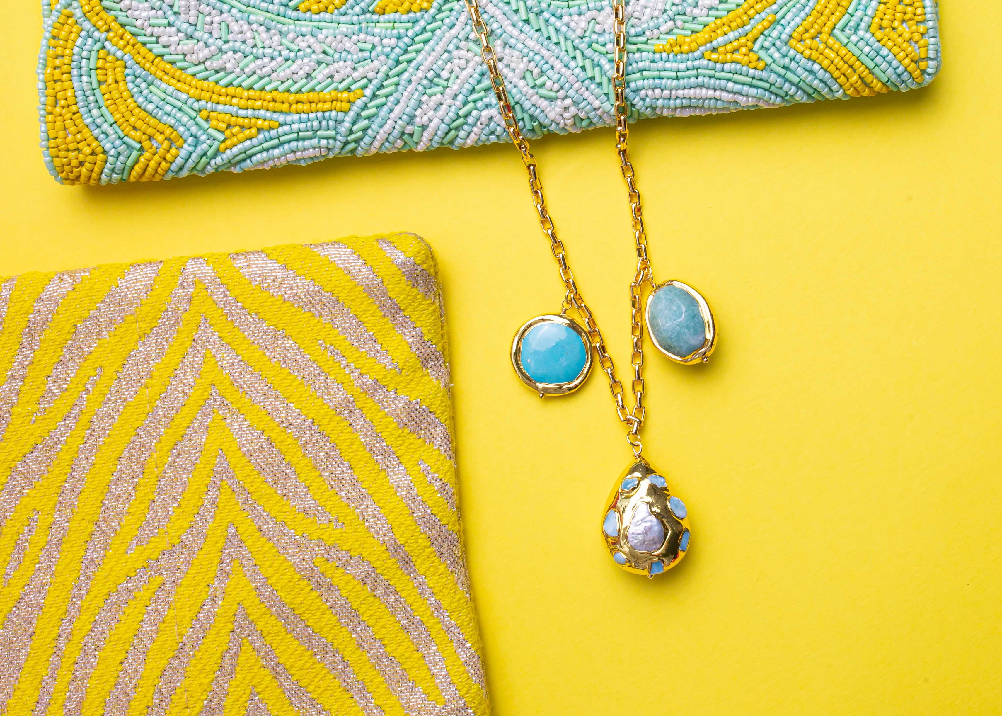 Lorena Necklace Turquoise - Image 3