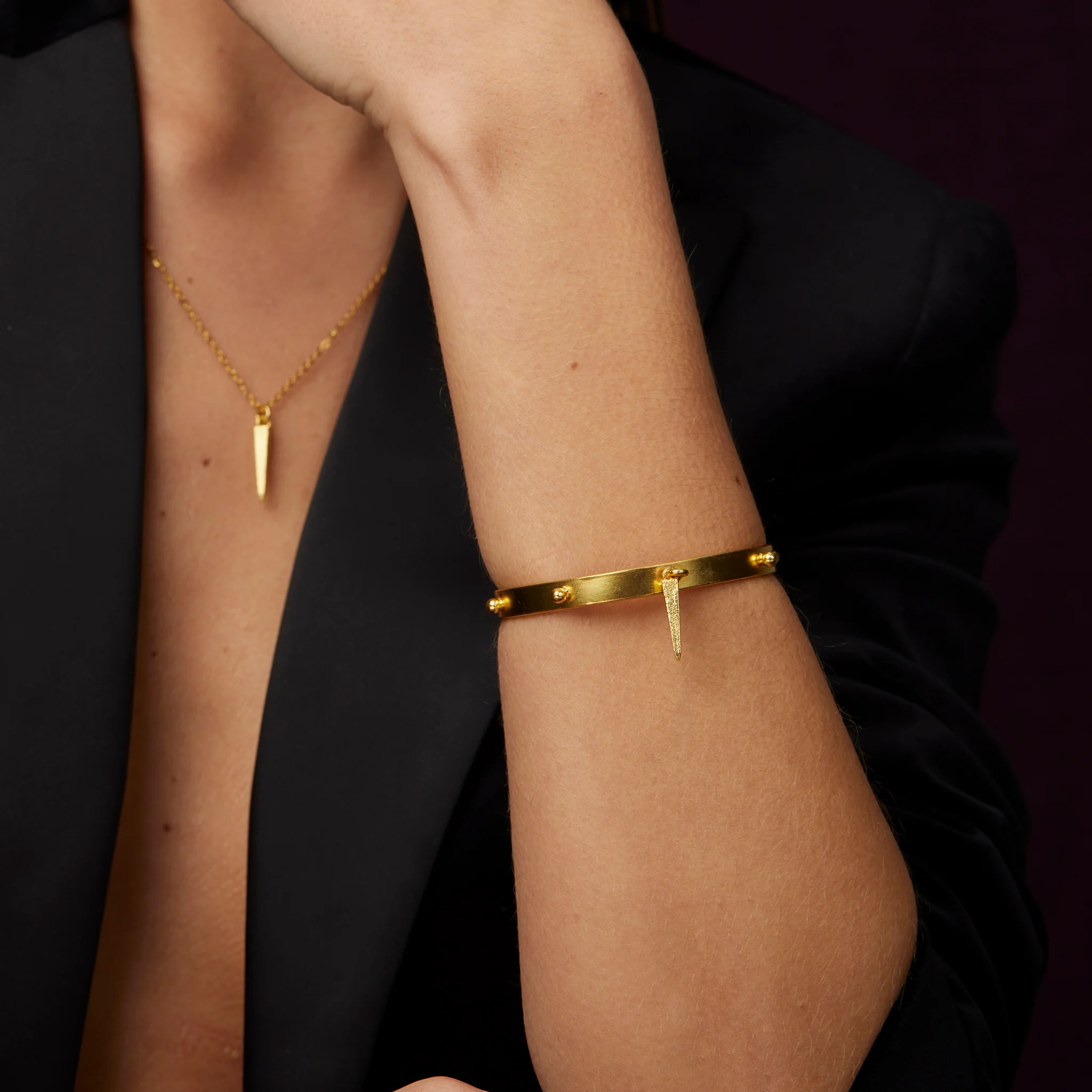 Luca Gold Bangle - Image 4