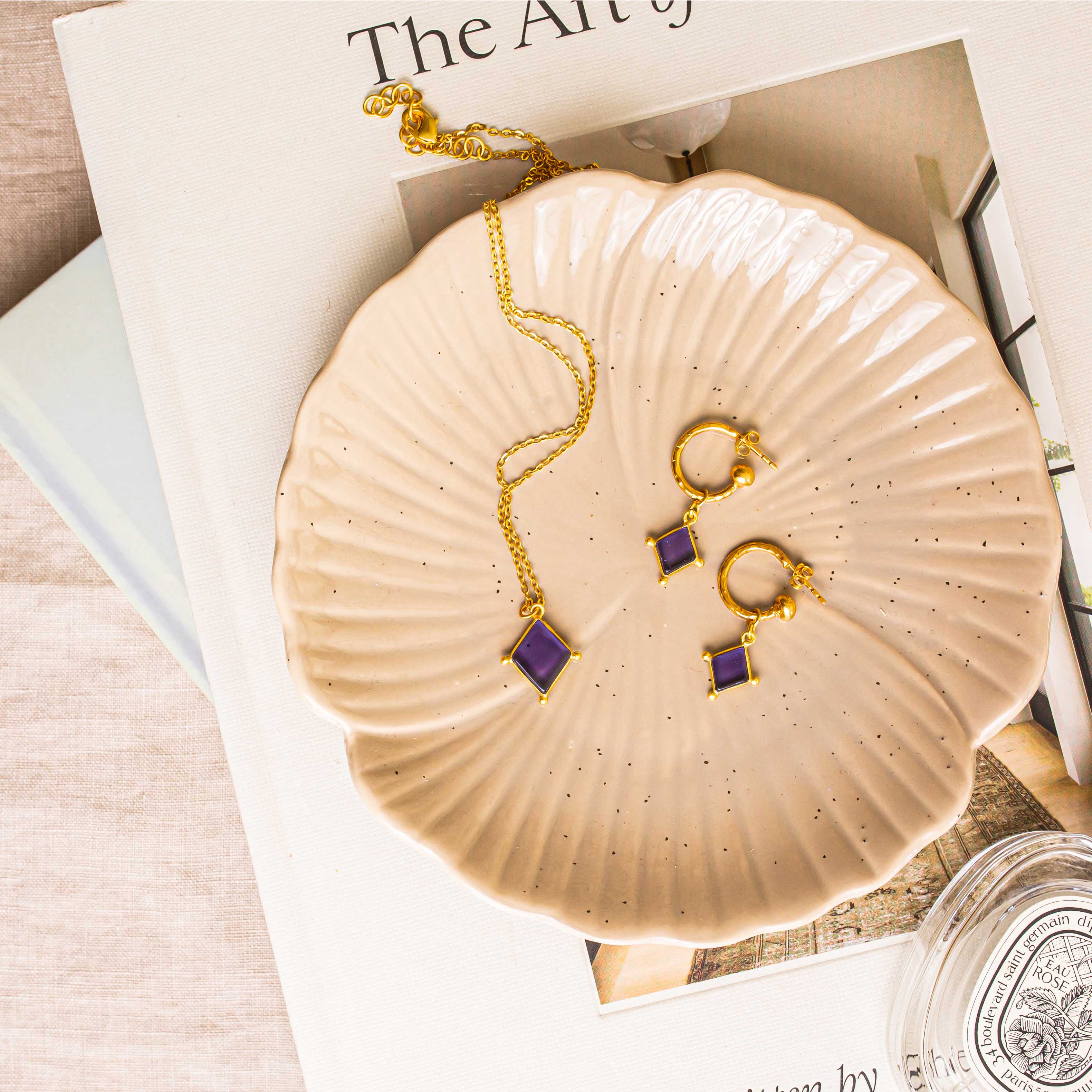 Lyra Iolite Necklace - Image 3