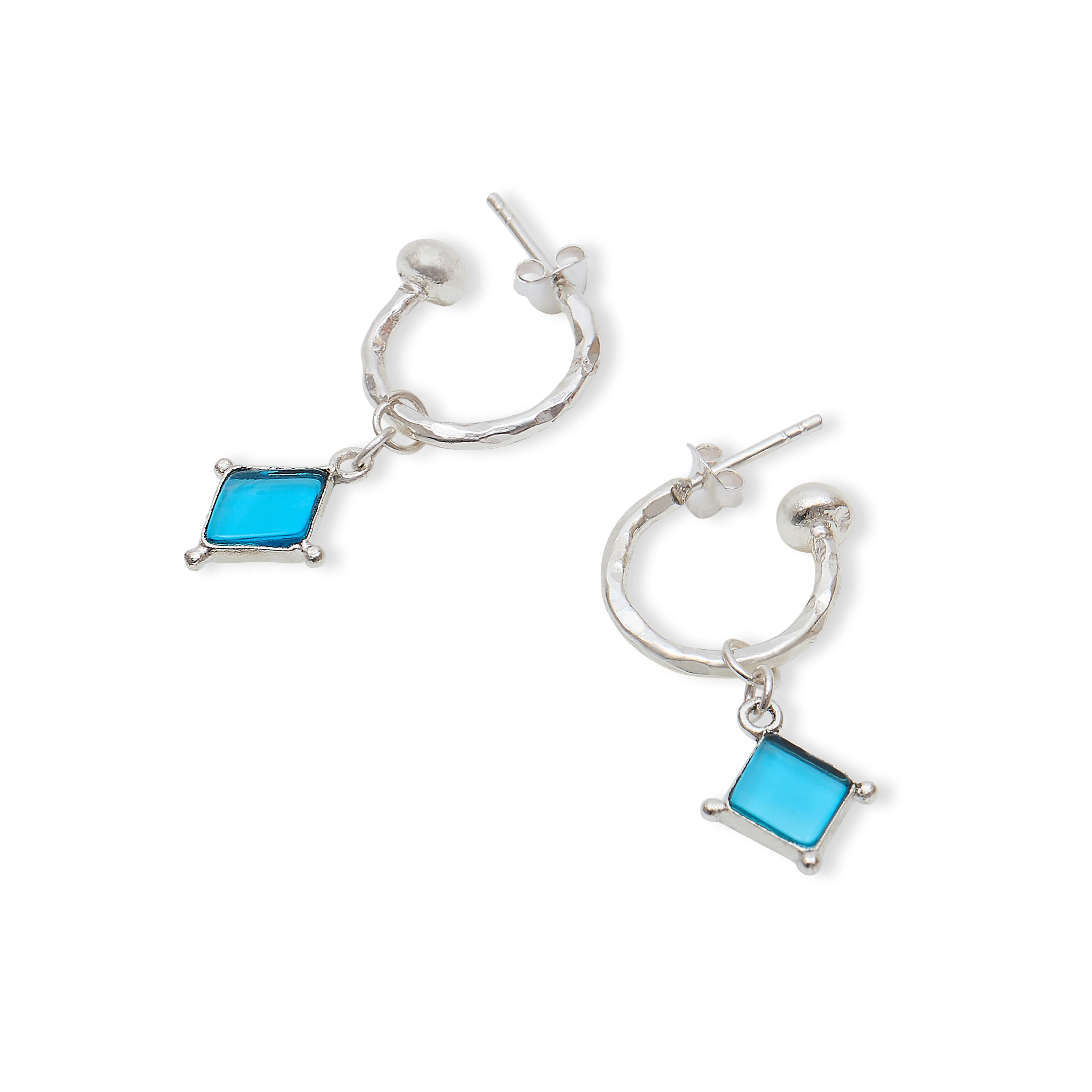 Lyra Hoop Earrings TOPAZ SILVER