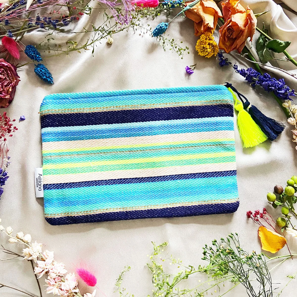 Neon Stripe Miami Pouch - Image 3